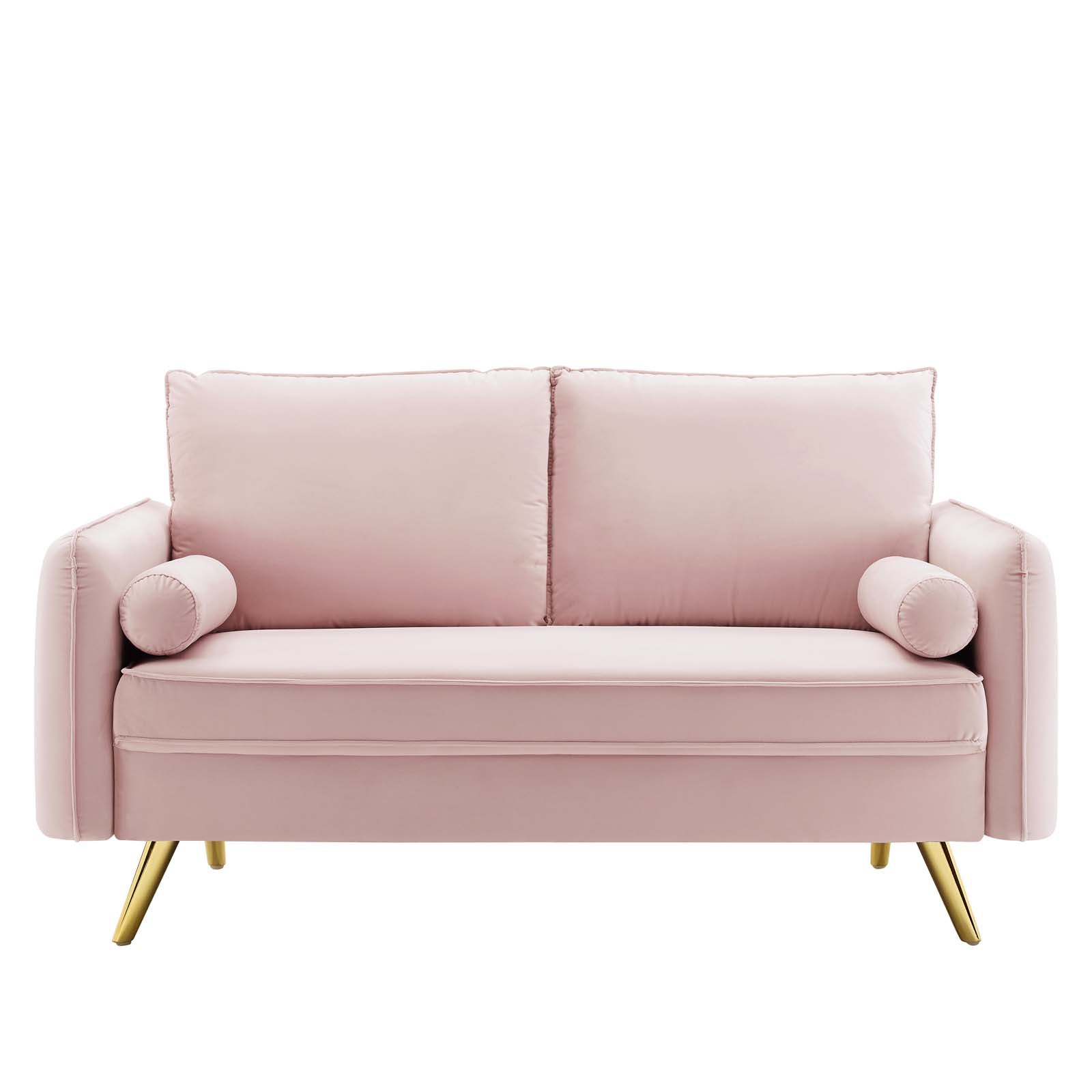 Modway Loveseats - Revive Performance Velvet Loveseat Pink