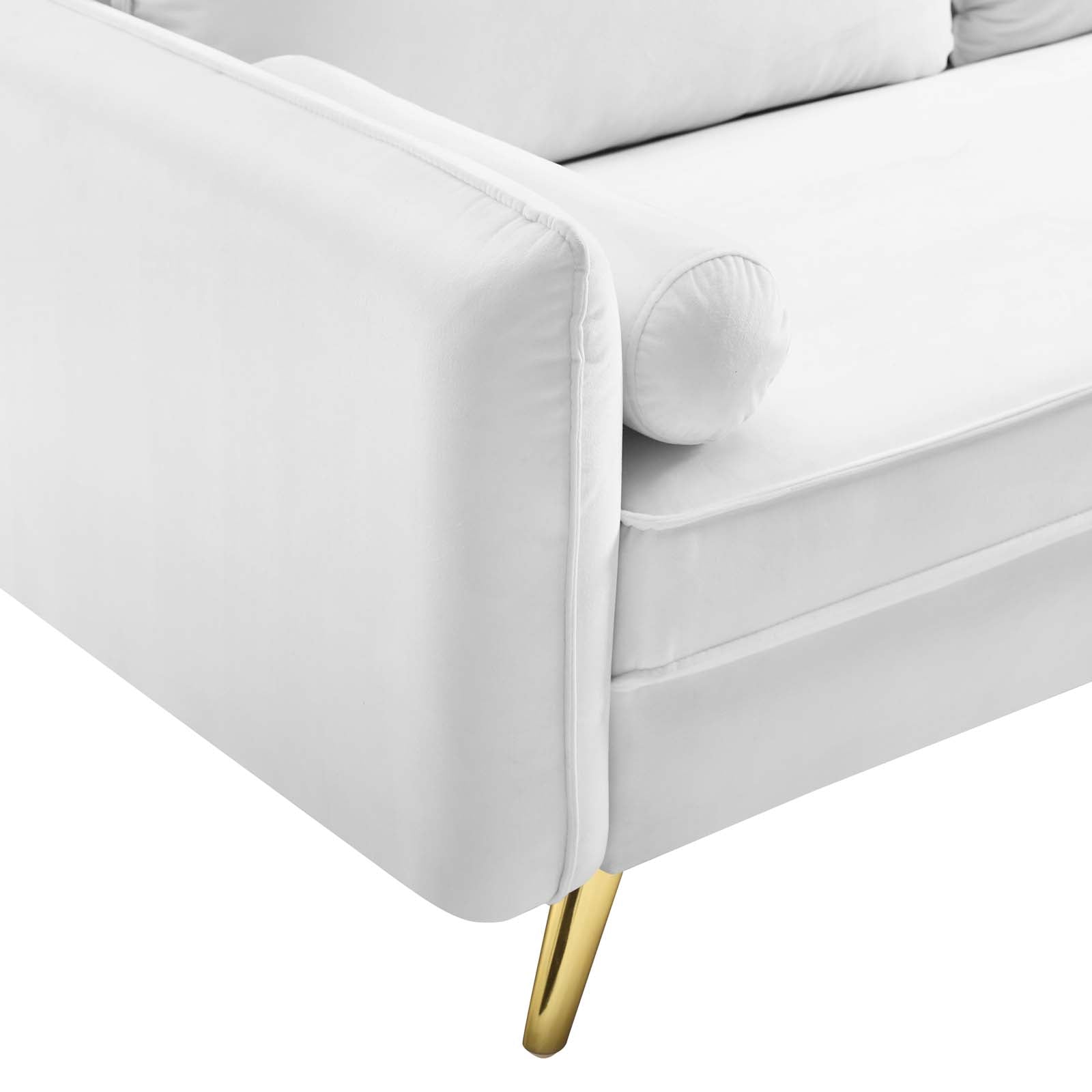 Modway Loveseats - Revive Performance Velvet Loveseat White