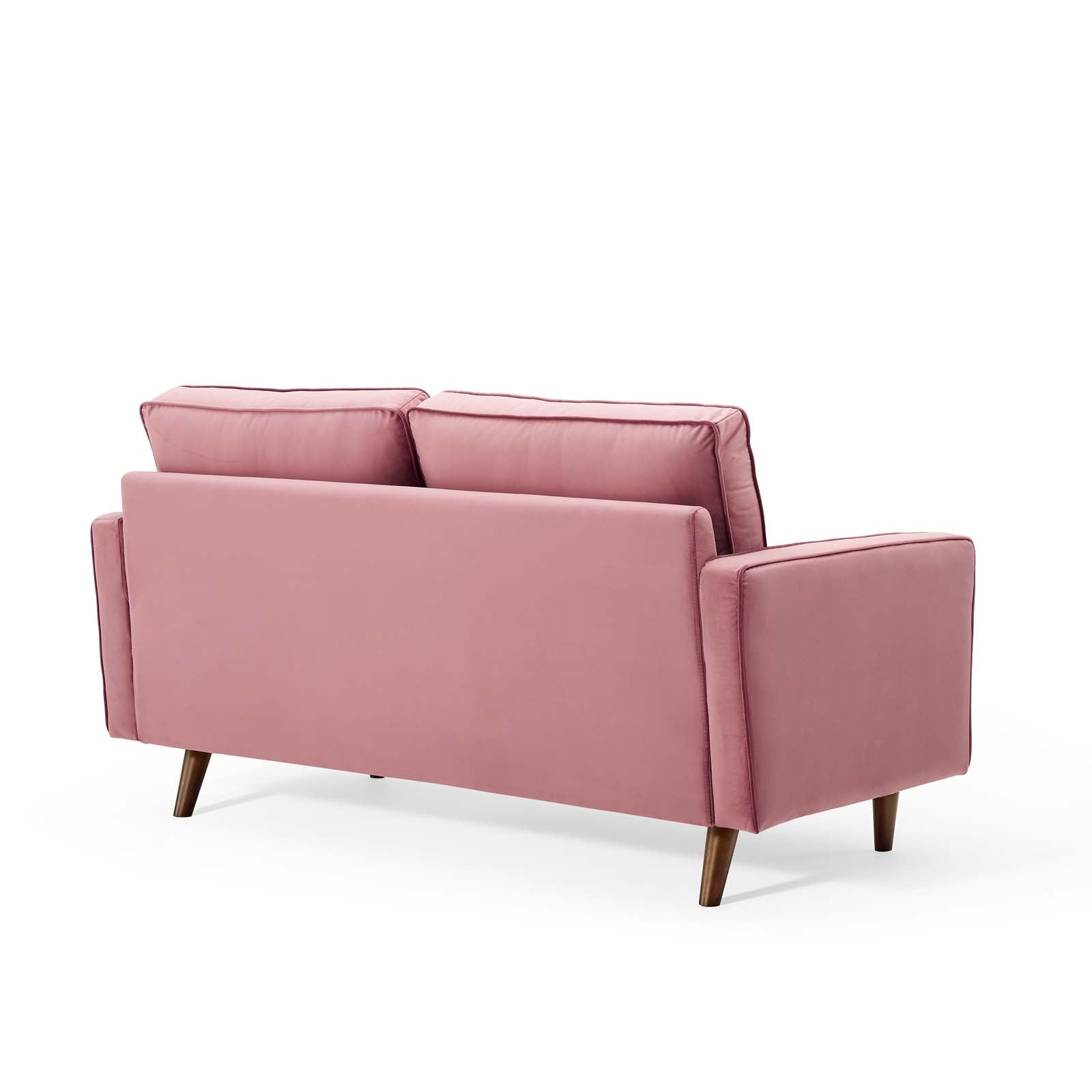 Modway Loveseats - Valour Performance Velvet Loveseat Dusty Rose