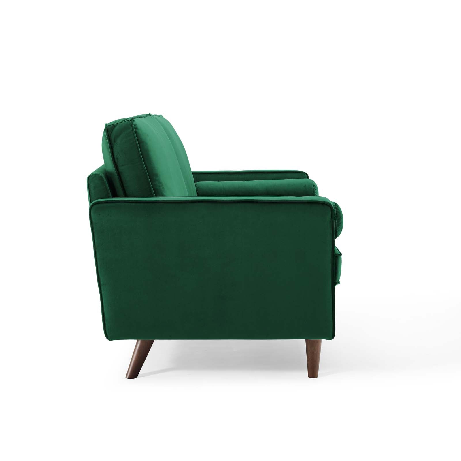 Modway Loveseats - Valour Performance Velvet Loveseat Green