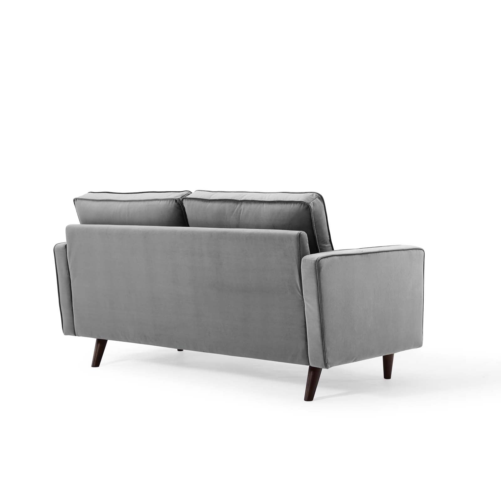 Modway Loveseats - Valour Performance Velvet Loveseat Gray