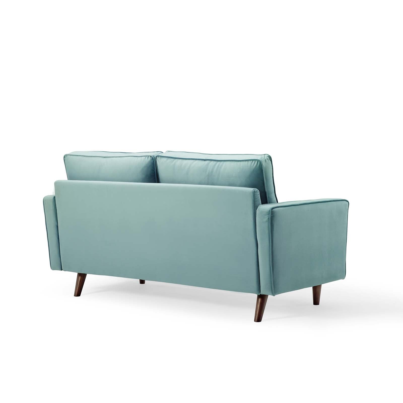 Modway Loveseats - Valour Performance Velvet Loveseat Mint