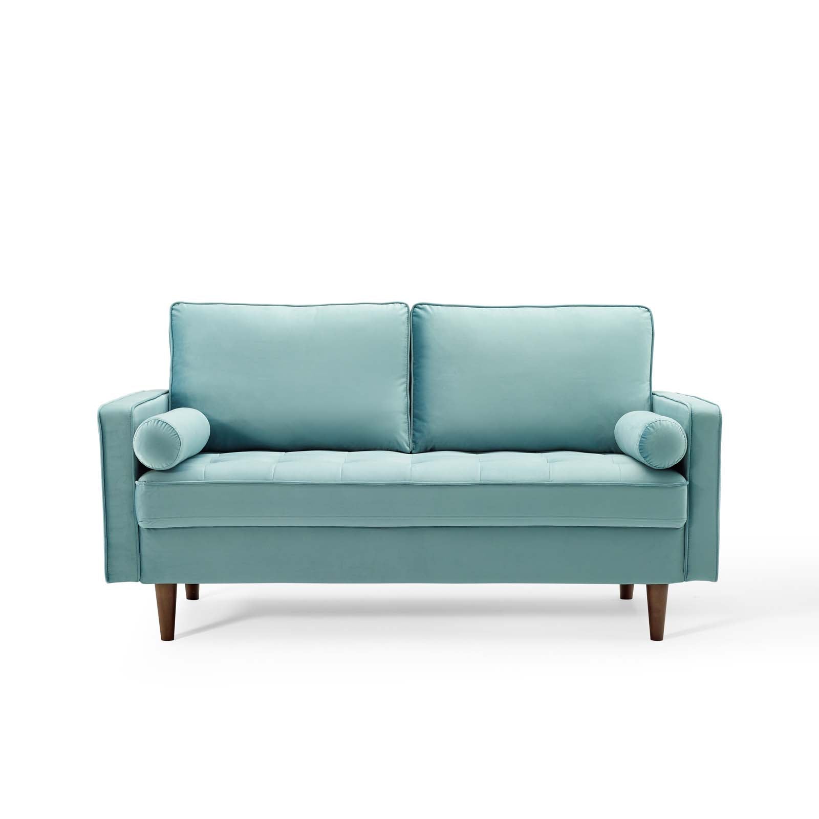 Modway Loveseats - Valour Performance Velvet Loveseat Mint