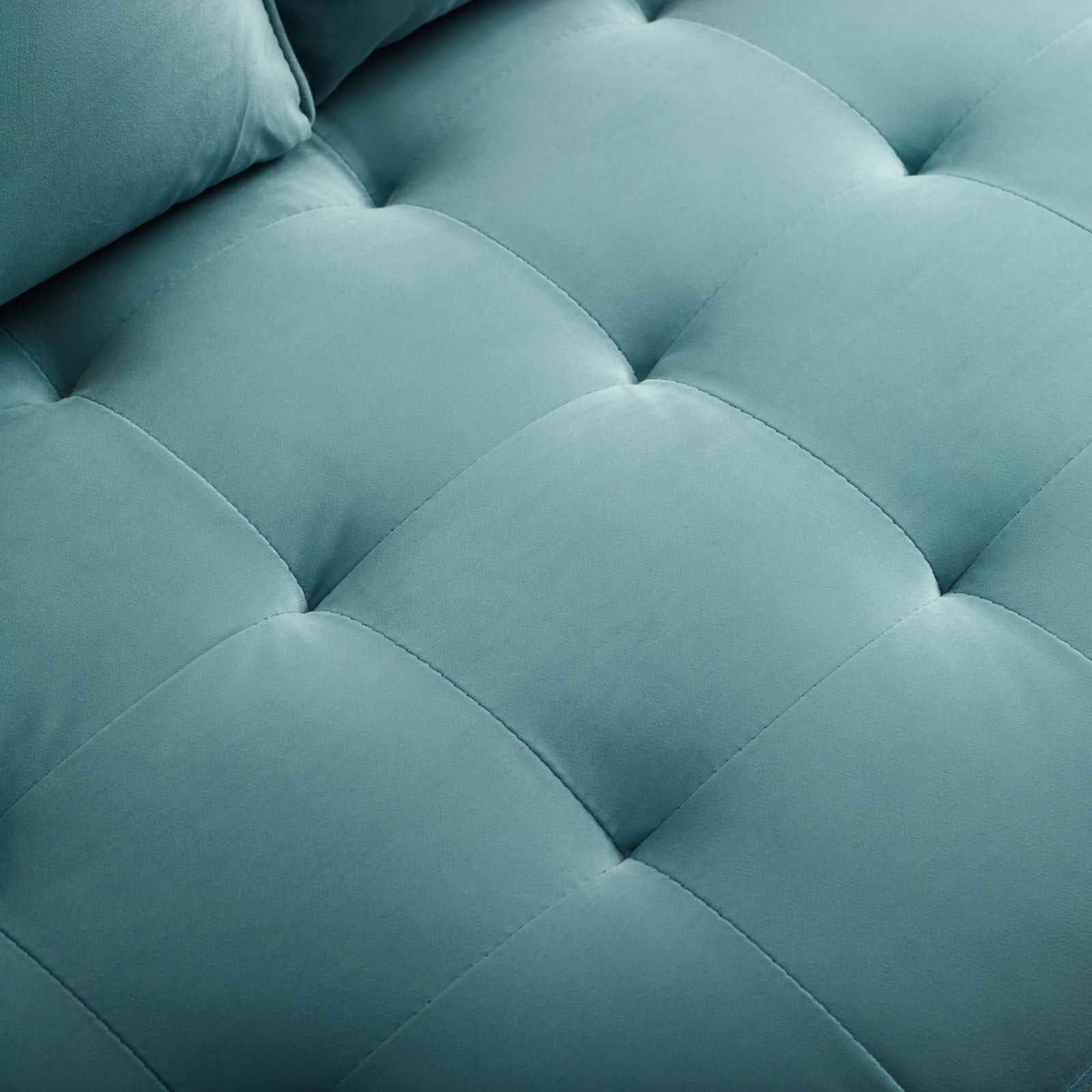 Modway Loveseats - Valour Performance Velvet Loveseat Mint