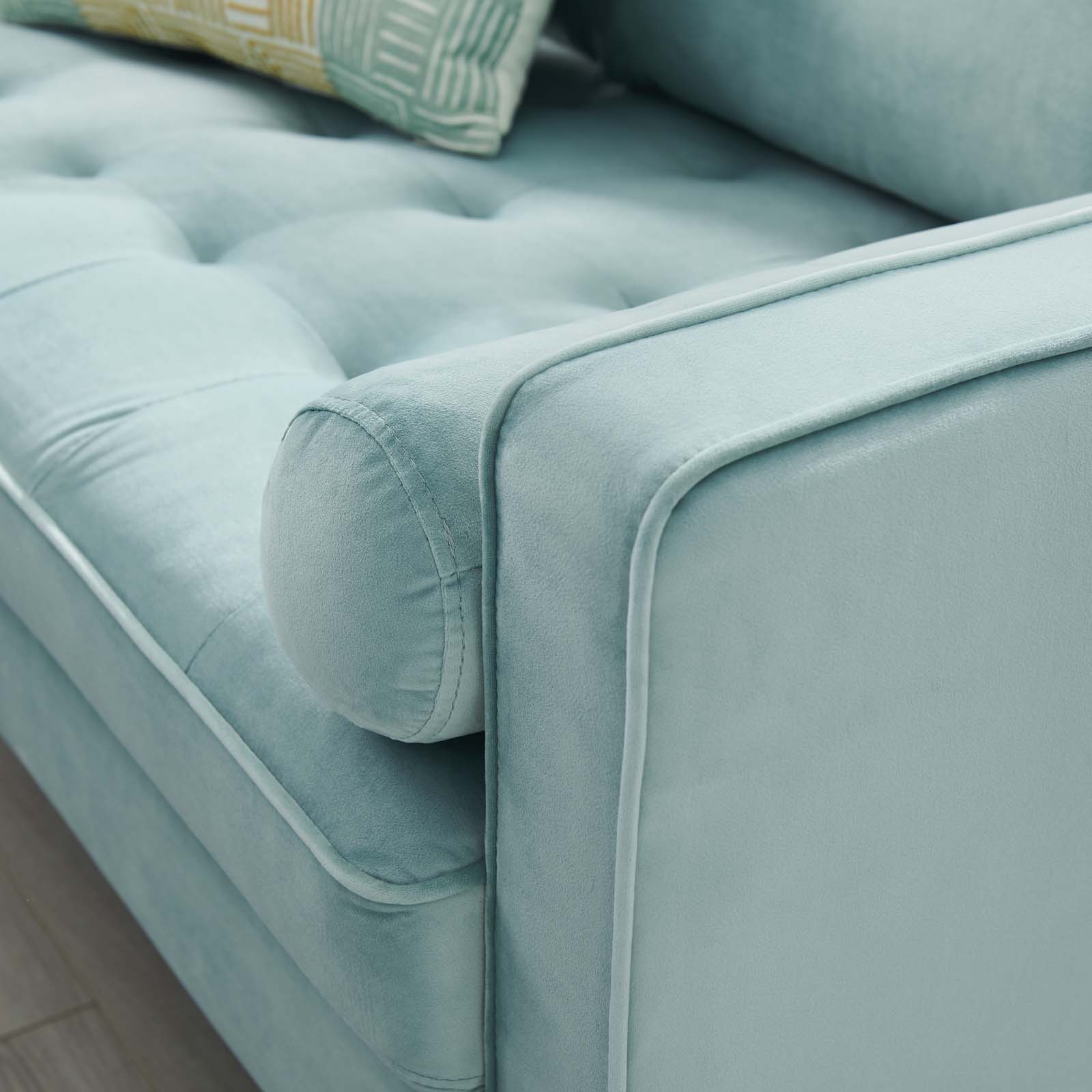 Modway Loveseats - Valour Performance Velvet Loveseat Mint