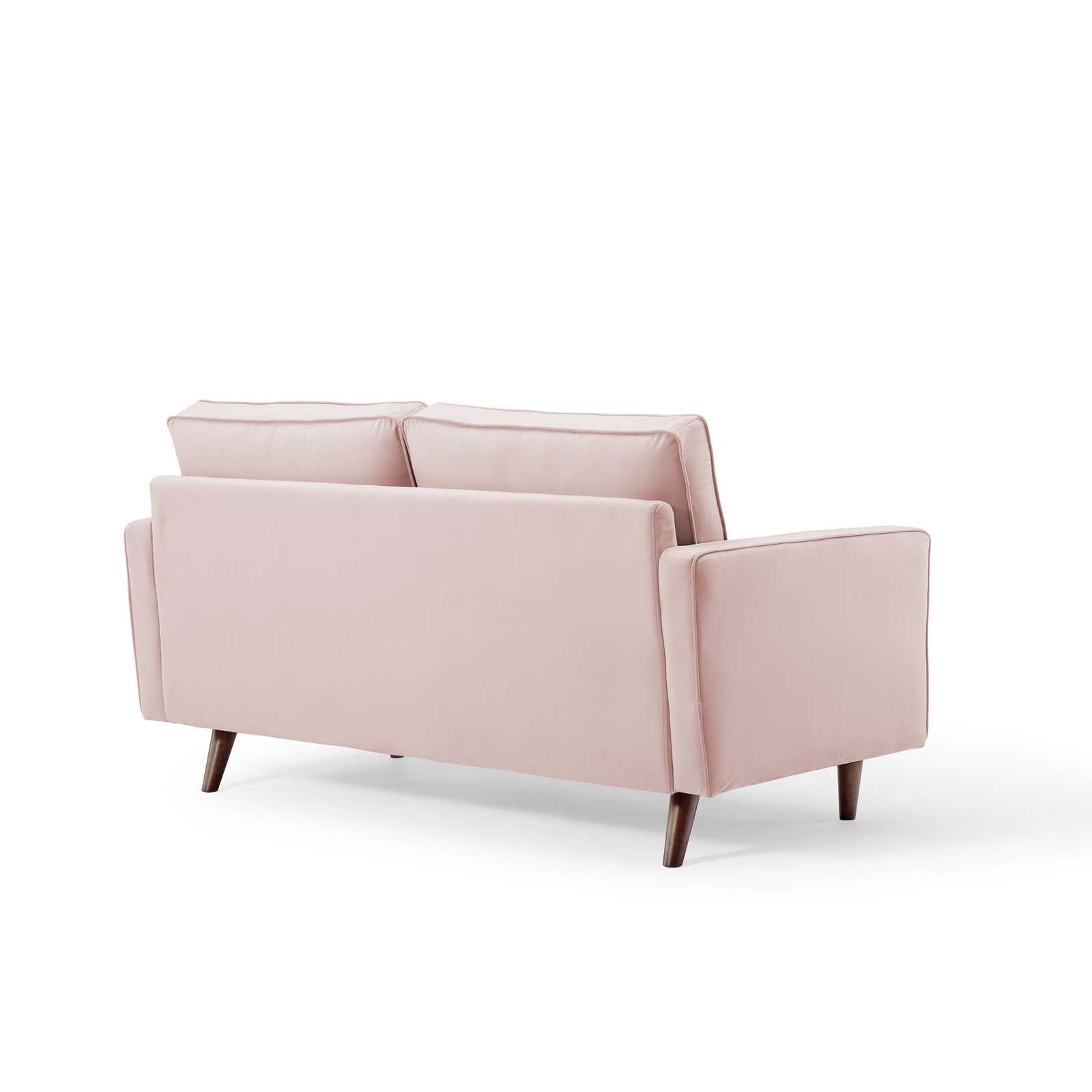 Modway Loveseats - Valour Performance Velvet Loveseat Pink