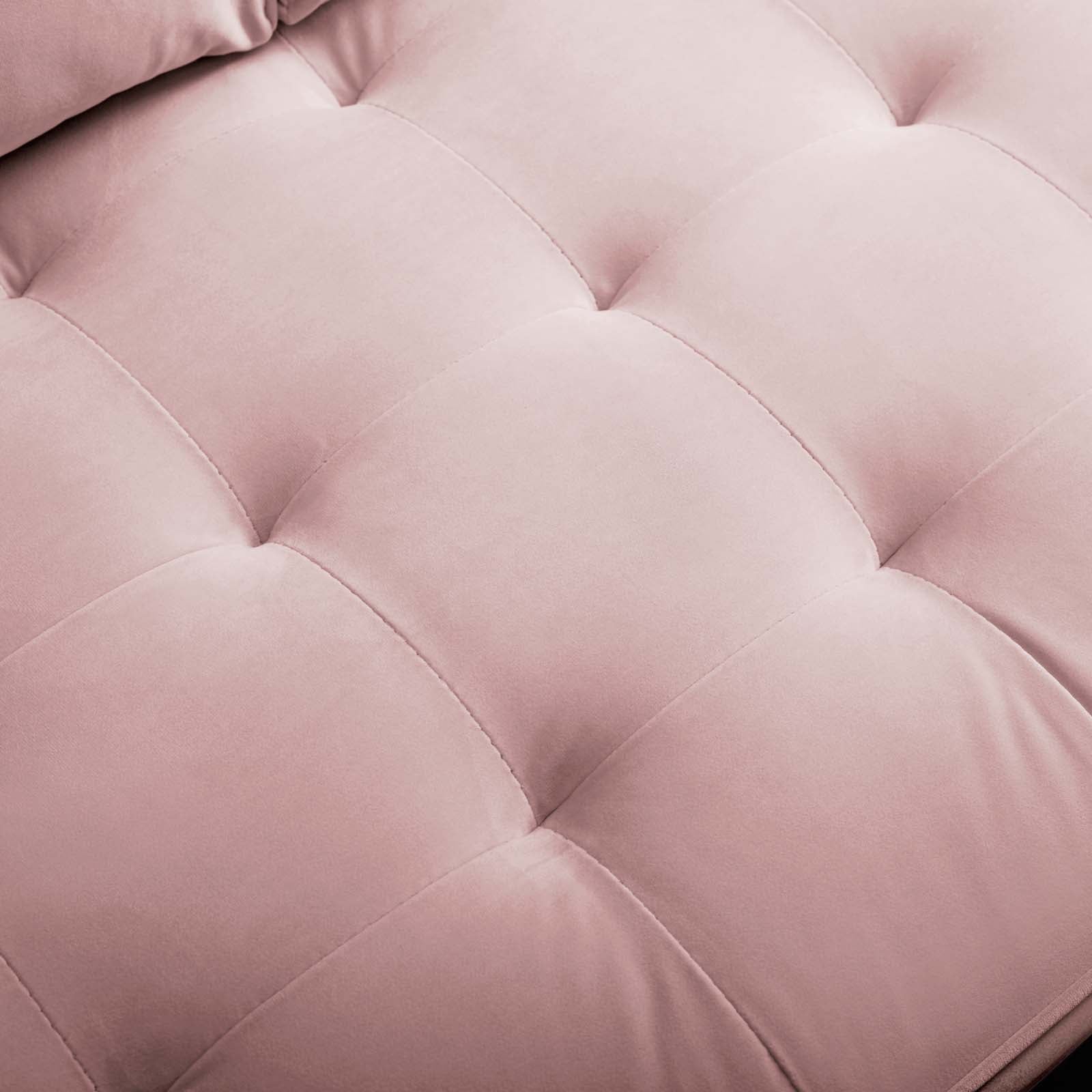 Modway Loveseats - Valour Performance Velvet Loveseat Pink