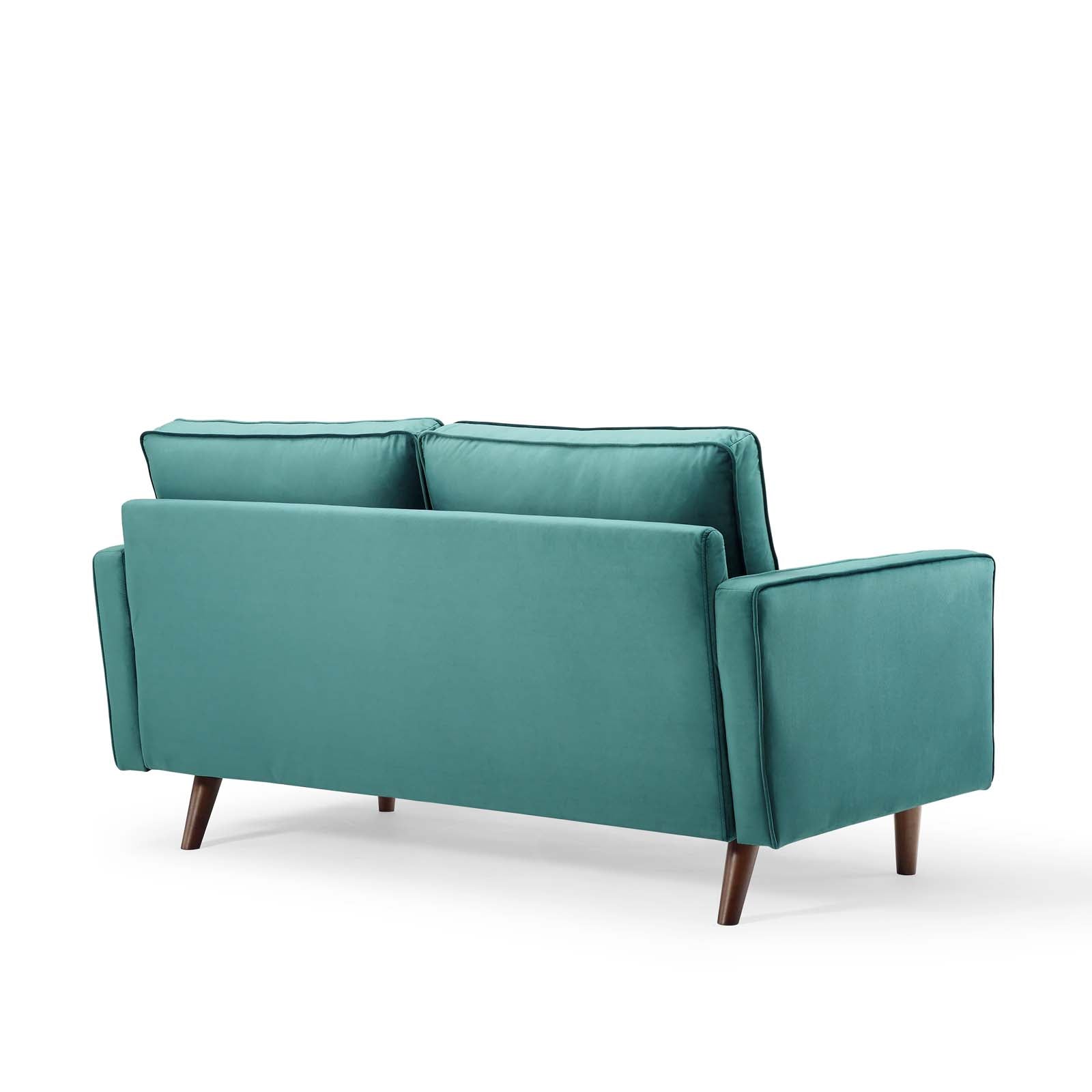 Modway Loveseats - Valour Performance Velvet Loveseat Teal