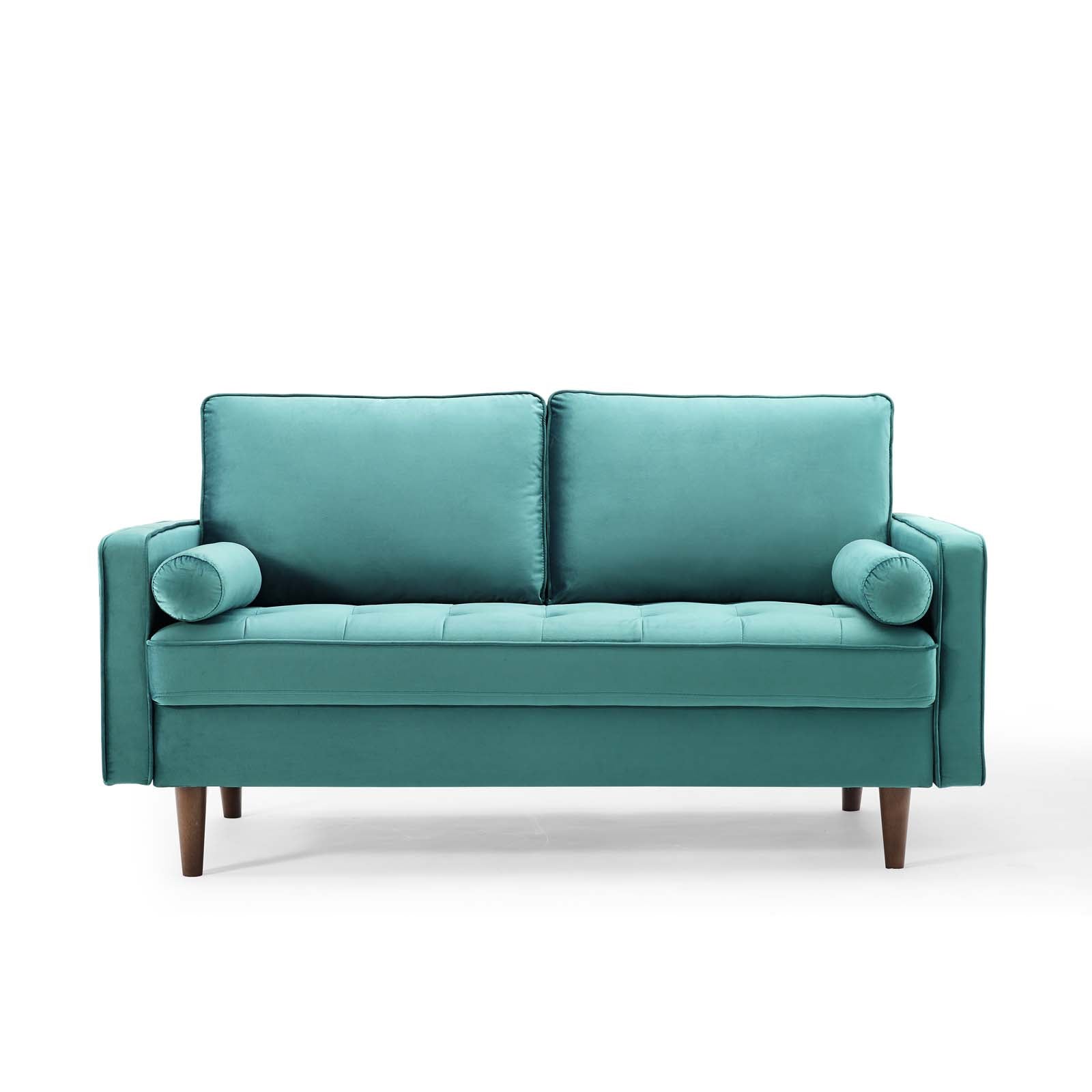 Modway Loveseats - Valour Performance Velvet Loveseat Teal
