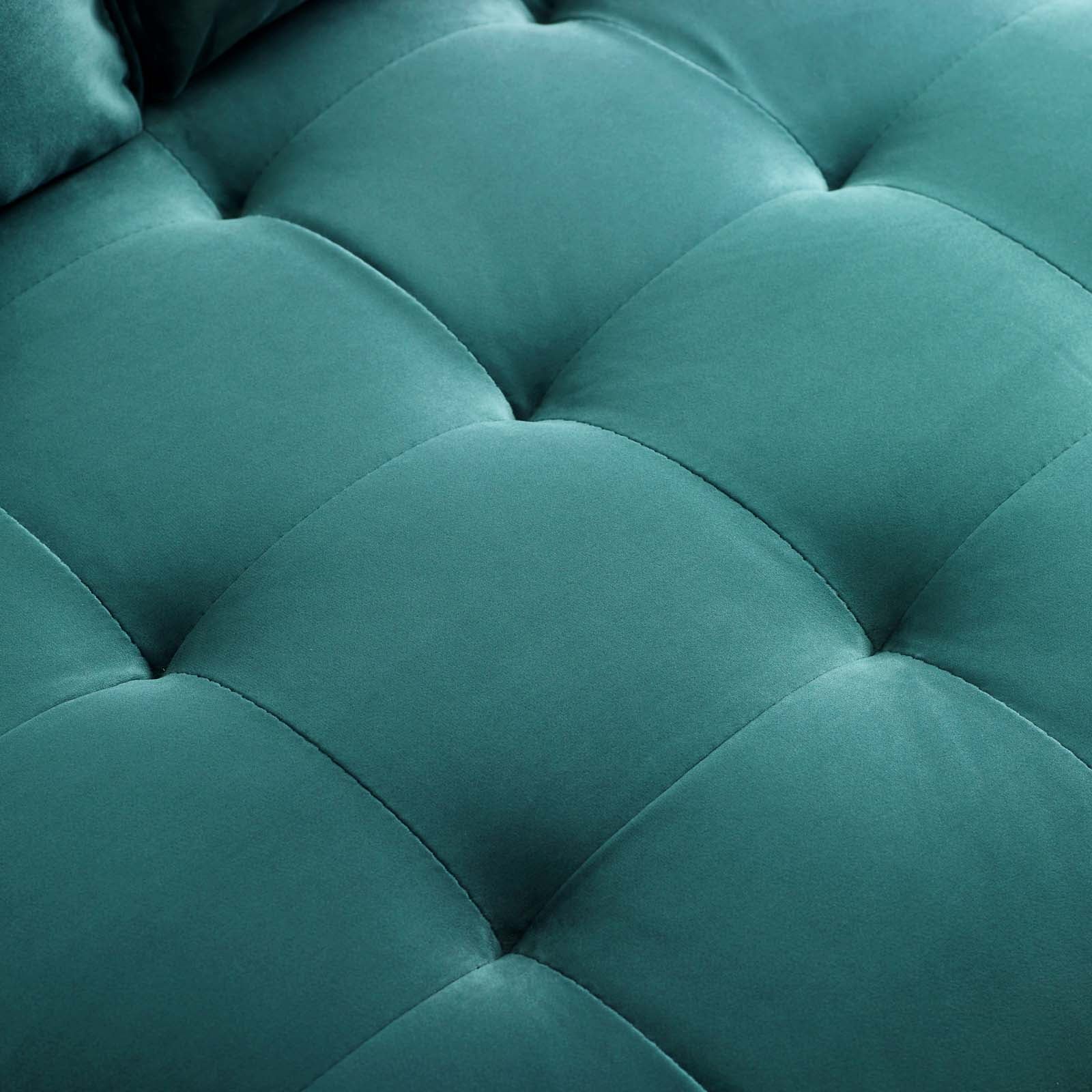 Modway Loveseats - Valour Performance Velvet Loveseat Teal