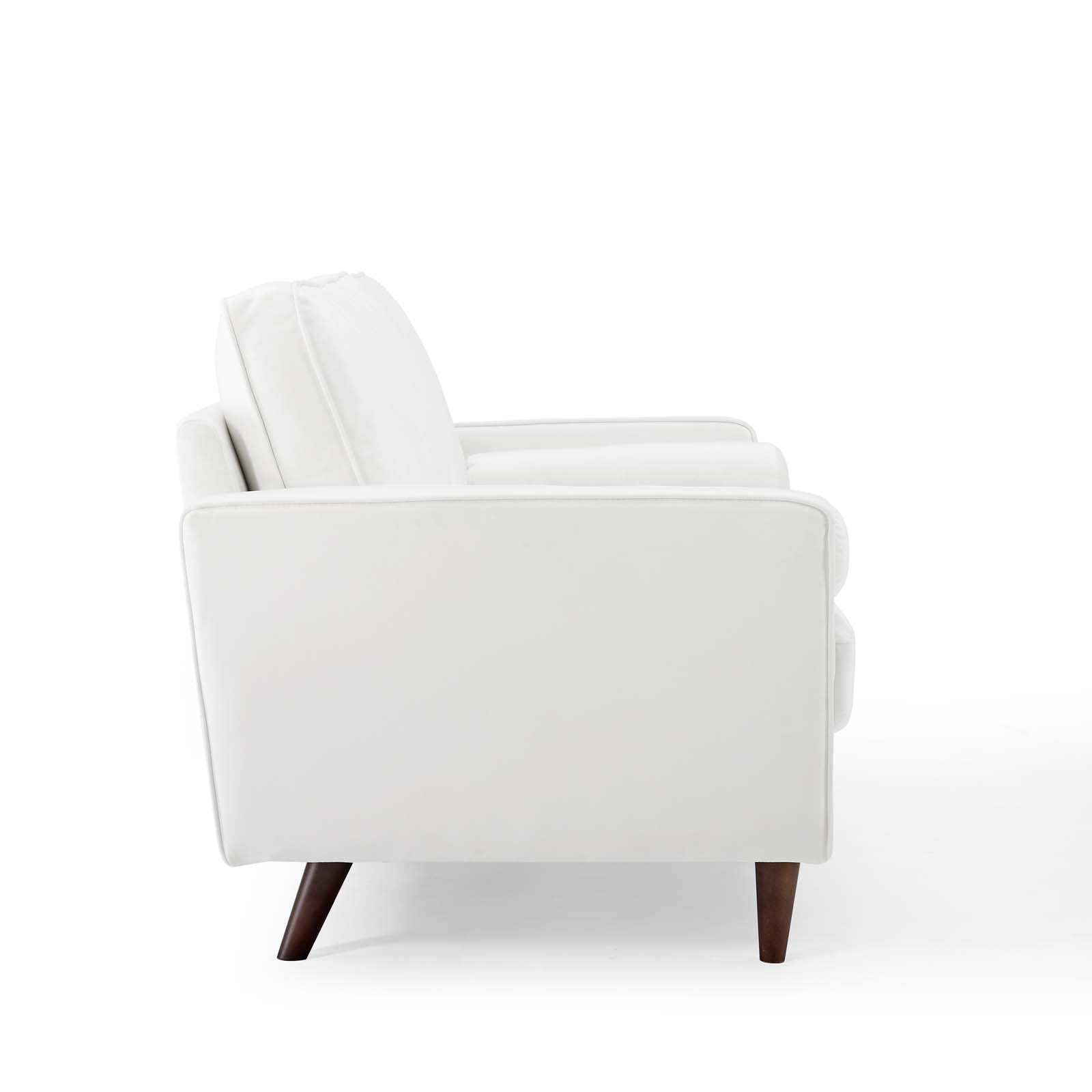 Modway Loveseats - Valour Performance Velvet Loveseat White