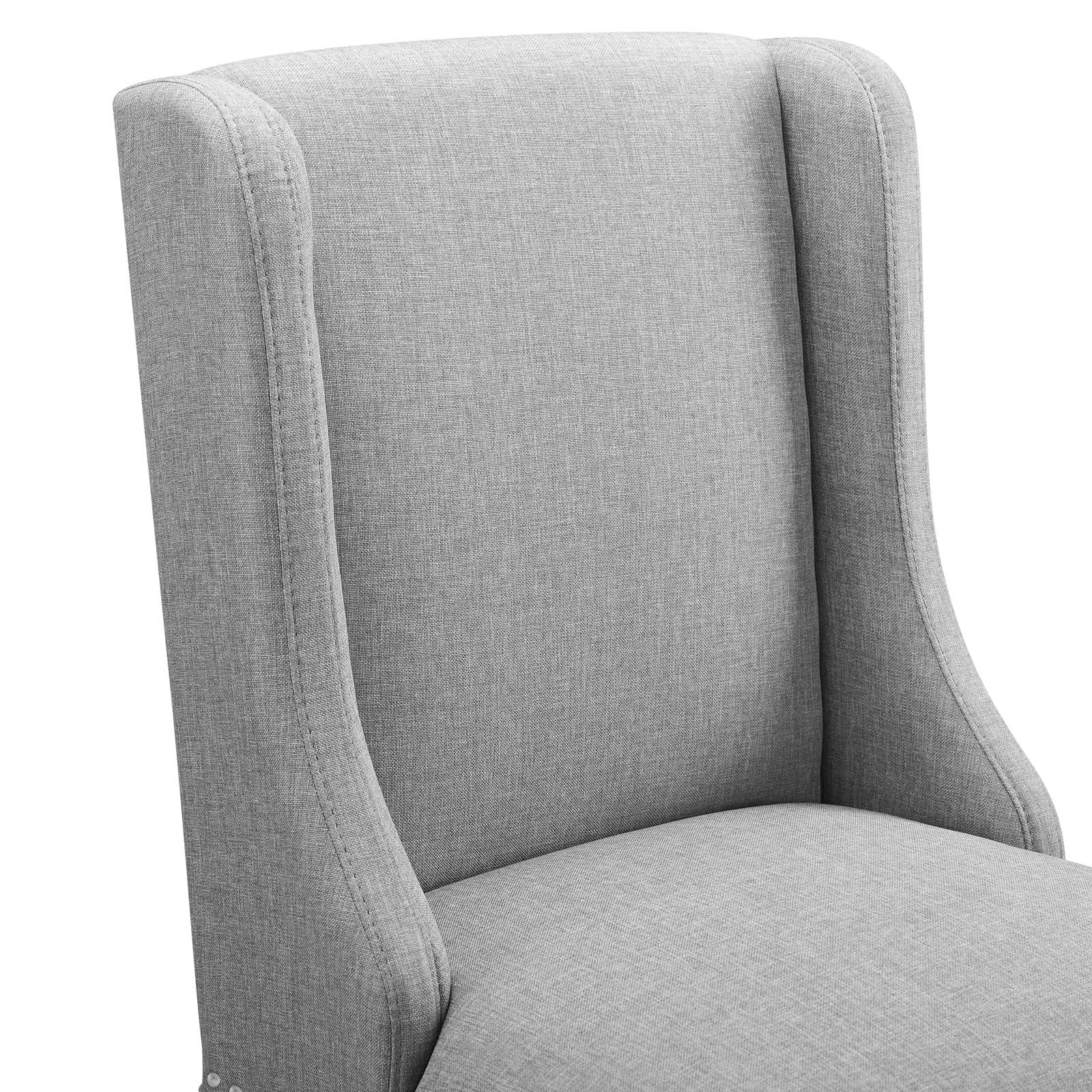 Modway Barstools - Baron Counter Stool Fabric Light Gray (Set of 2)