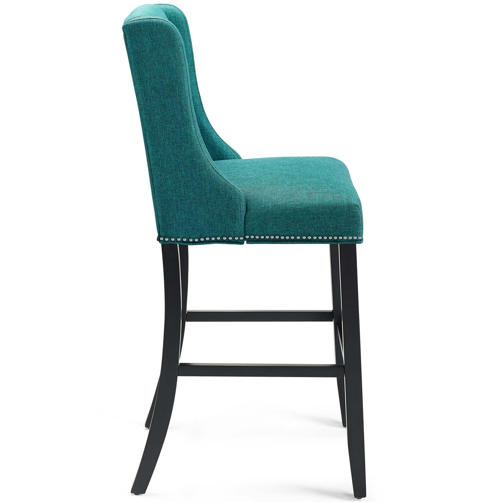 Modway Barstools - Baron Bar Stool Fabric Teal (Set of 2)