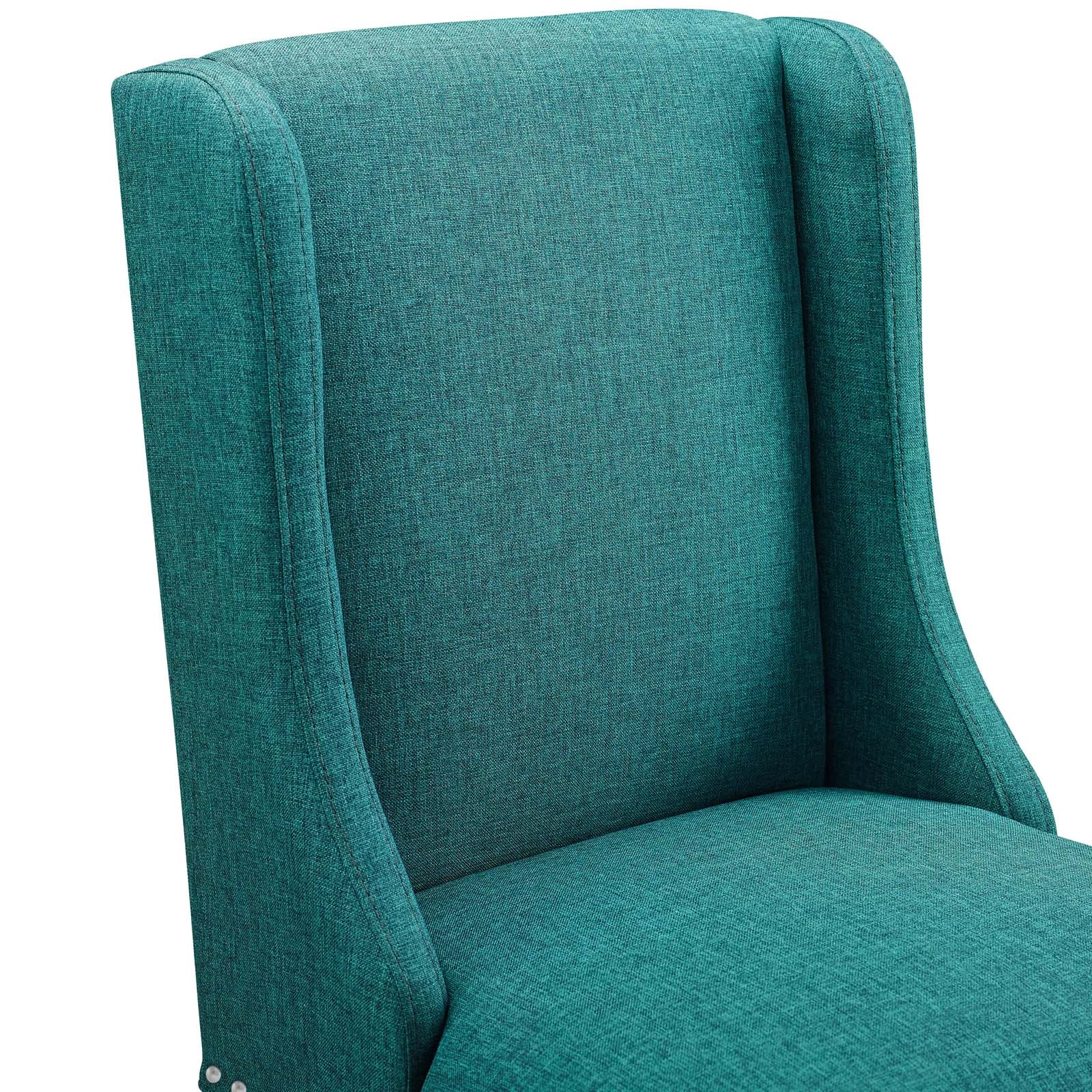 Modway Barstools - Baron Bar Stool Fabric Teal (Set of 2)