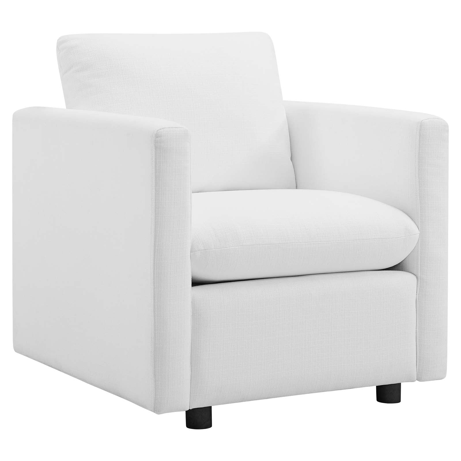 Modway Living Room Sets - Activate 3 Piece Upholstered Fabric Set White
