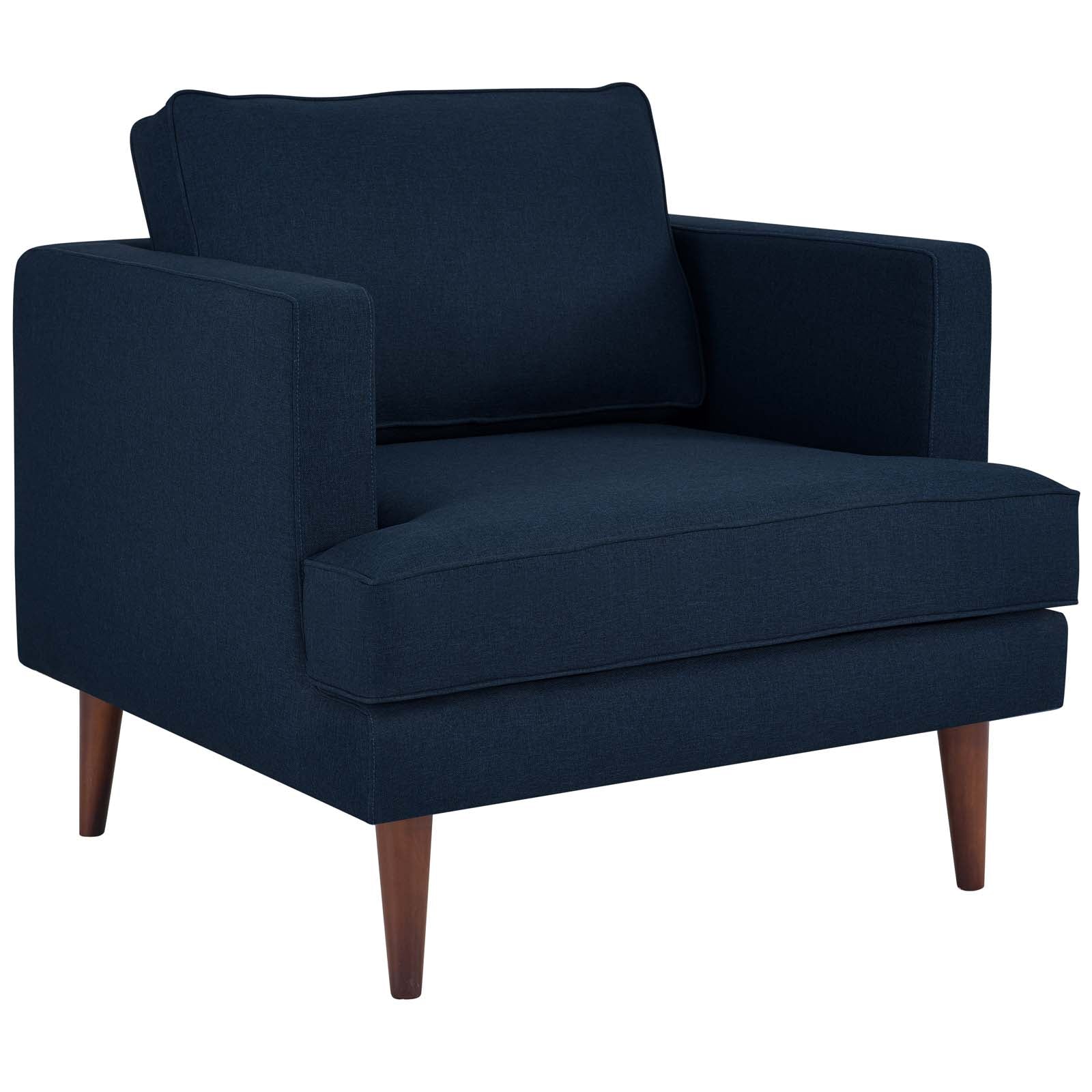 Modway Living Room Sets - Agile Upholstered Fabric Armchair Set of 2 Blue