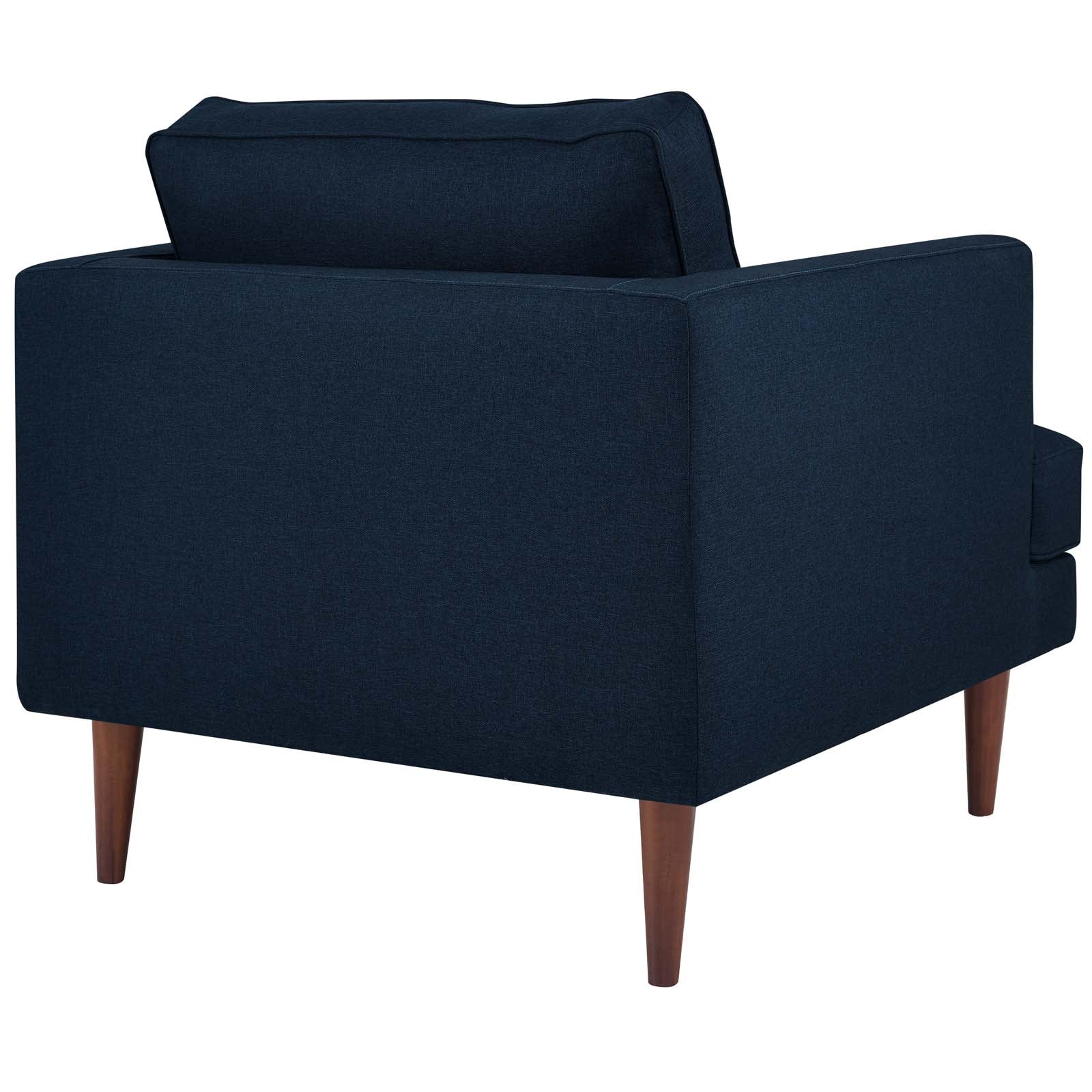 Modway Living Room Sets - Agile 3 Piece Upholstered Fabric Set Blue