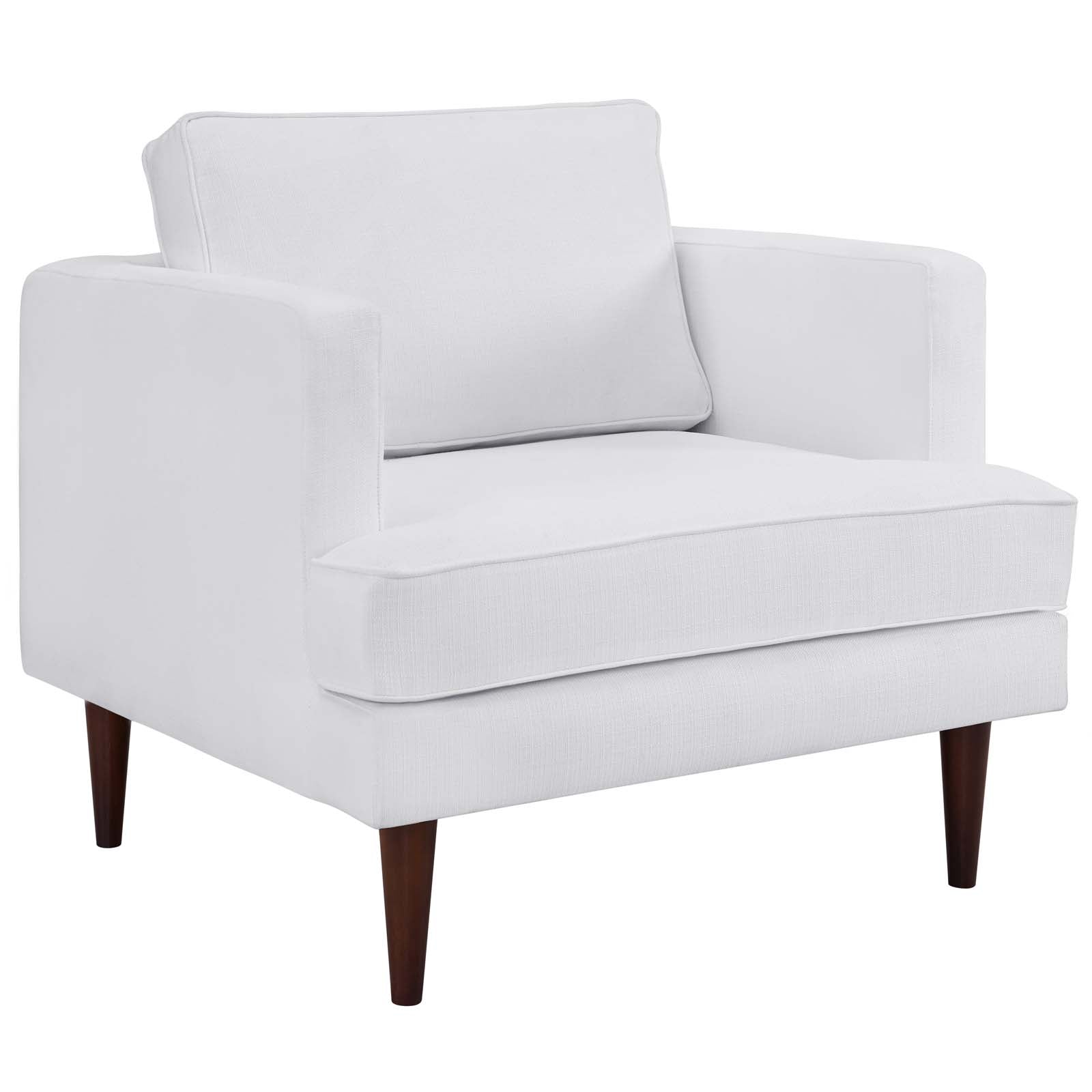 Modway Living Room Sets - Agile 3 Piece Upholstered Fabric Set White