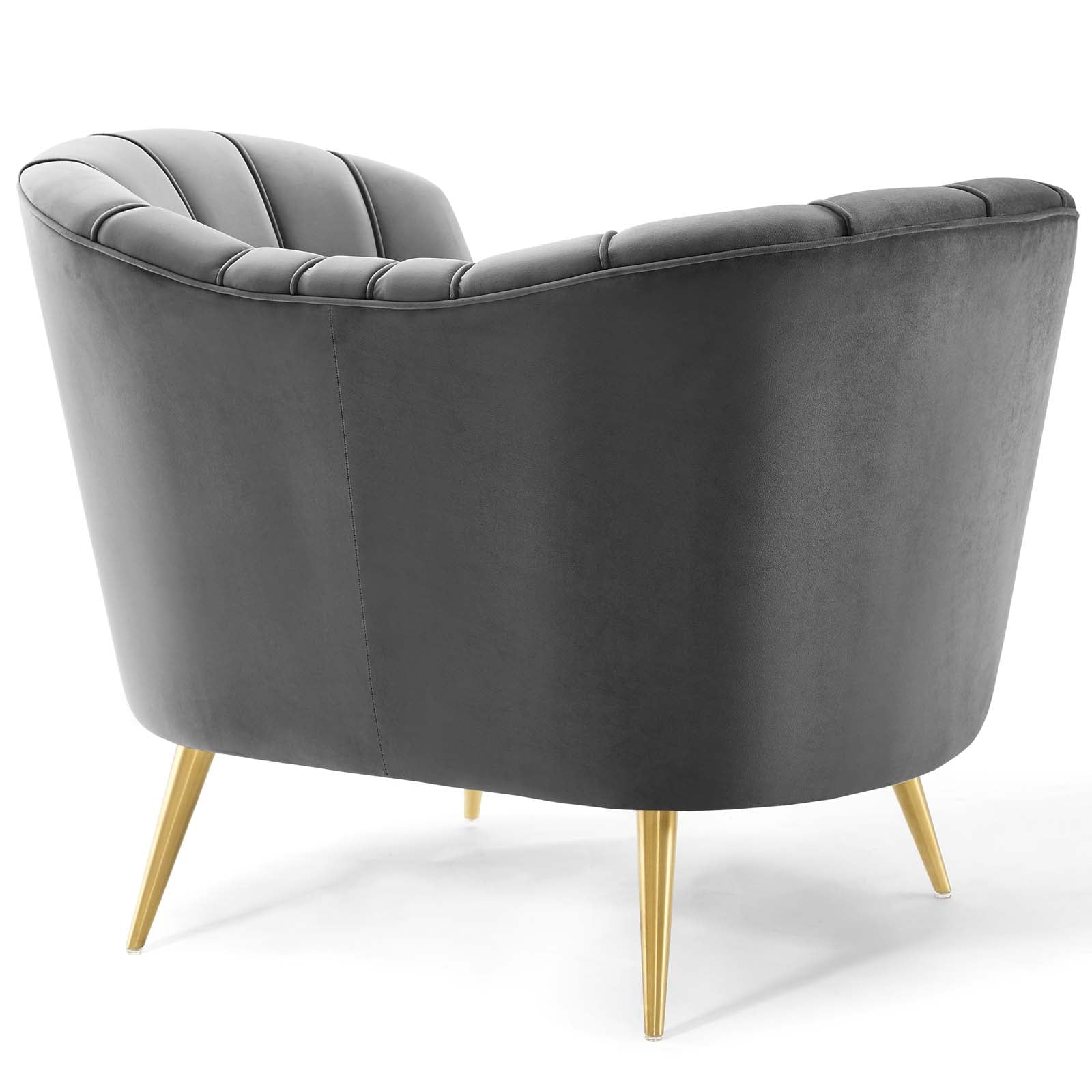 Modway Living Room Sets - Opportunity Performance Velvet Armchair Set of 2 Gray