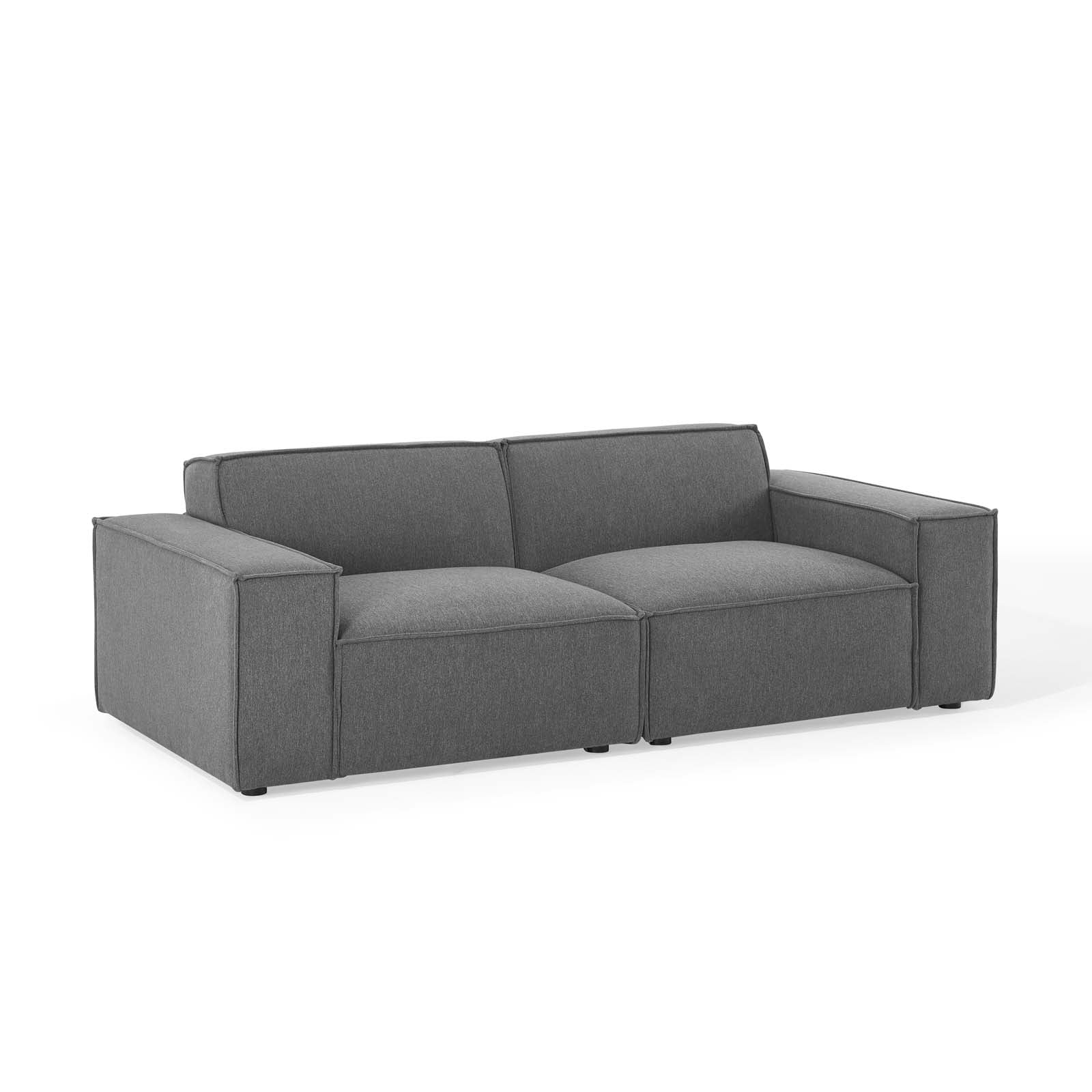 Modway Sofas & Couches - Restore 2-Piece Sofa Charcoal