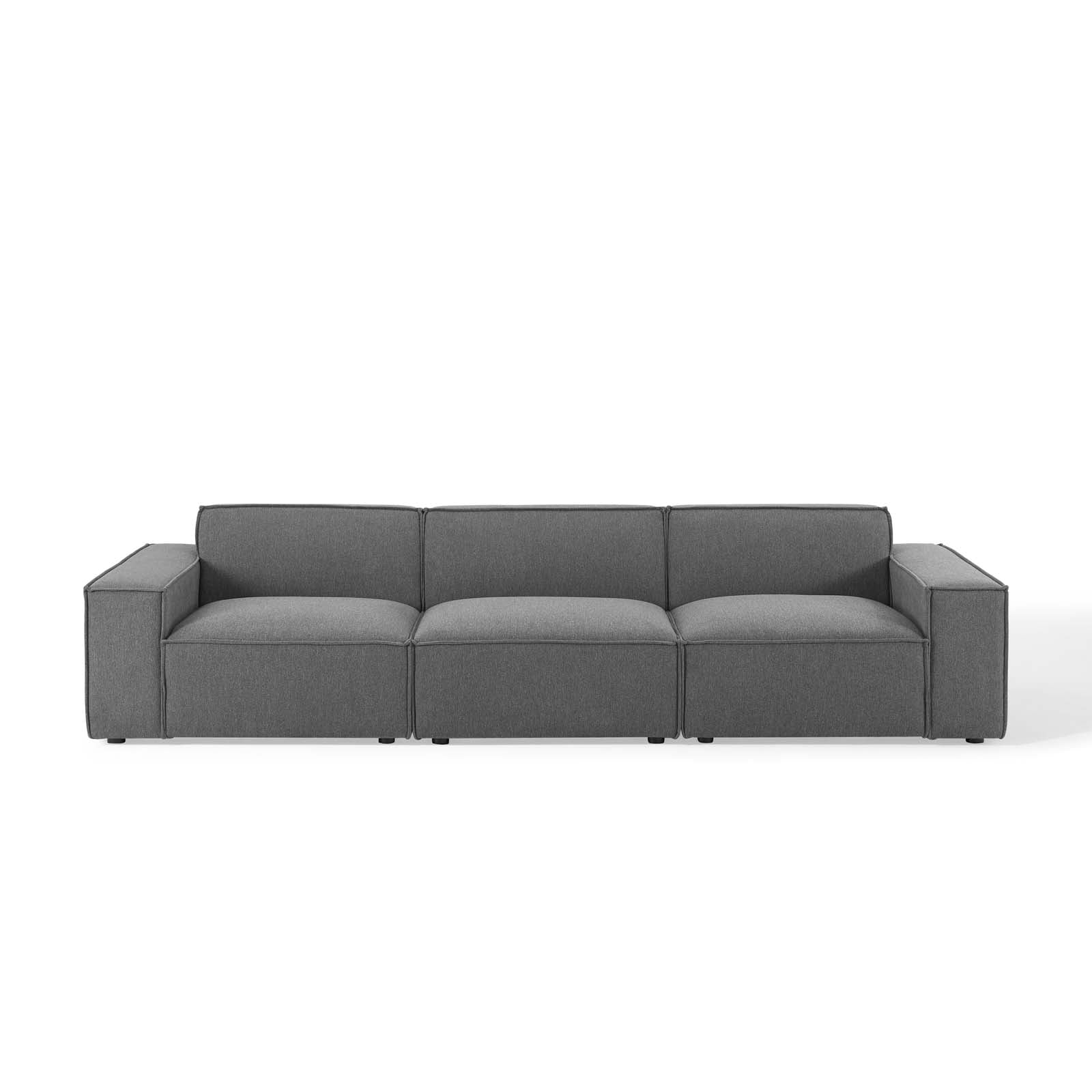 Modway Sofas & Couches - Restore 3-Piece Sofa Charcoal