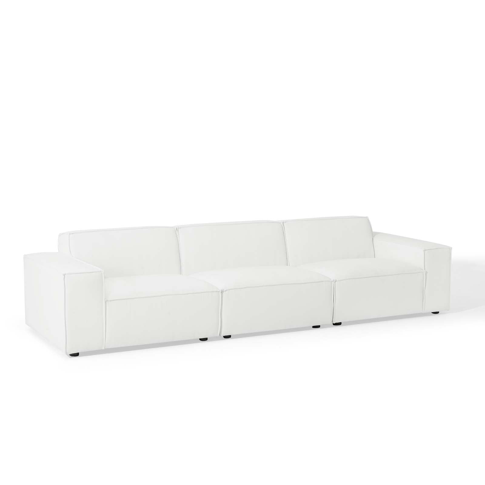 Modway Sectional Sofas - Restore 3-Piece Sectional Sofa White