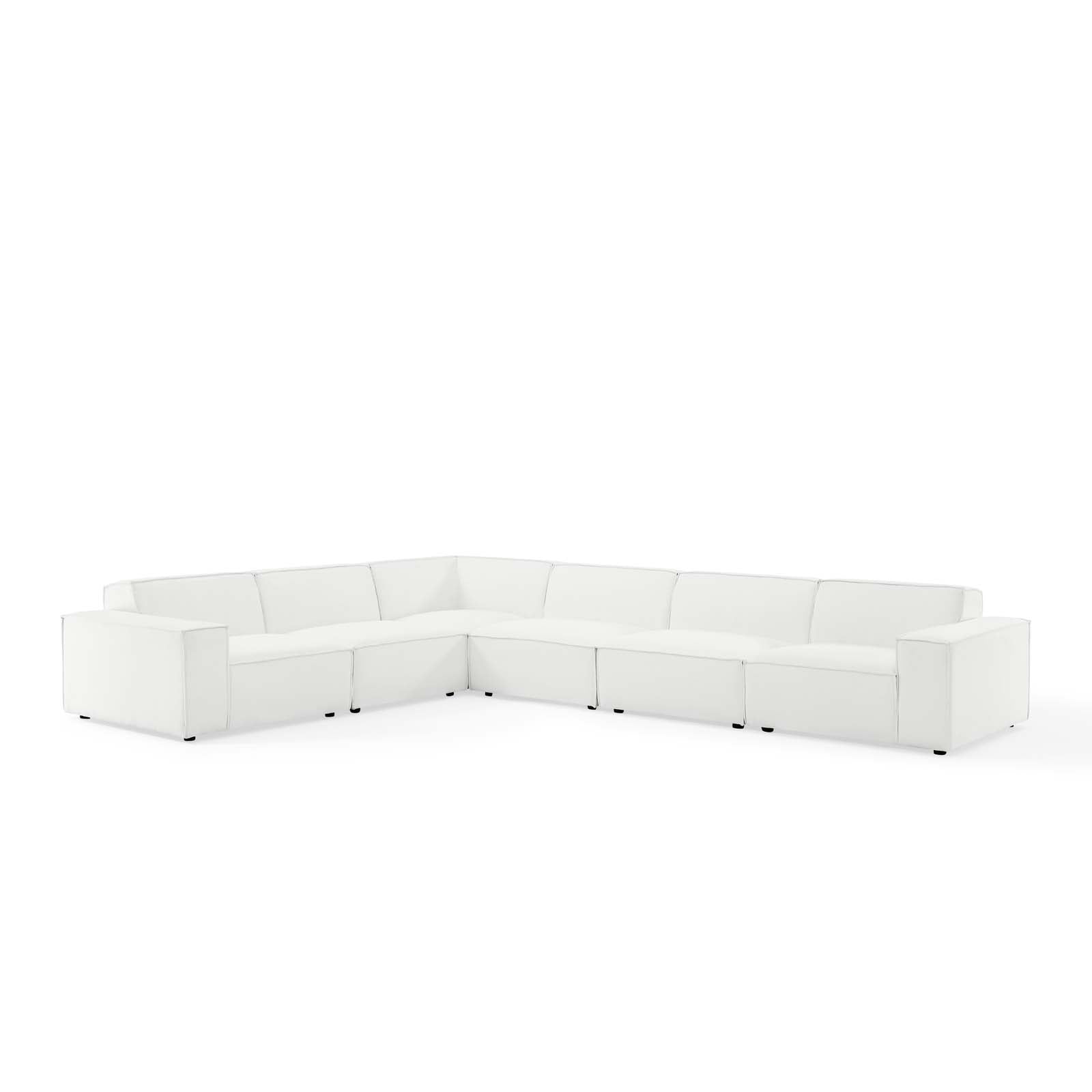 Modway Sectional Sofas - Restore 6-Piece Sectional Sofa White