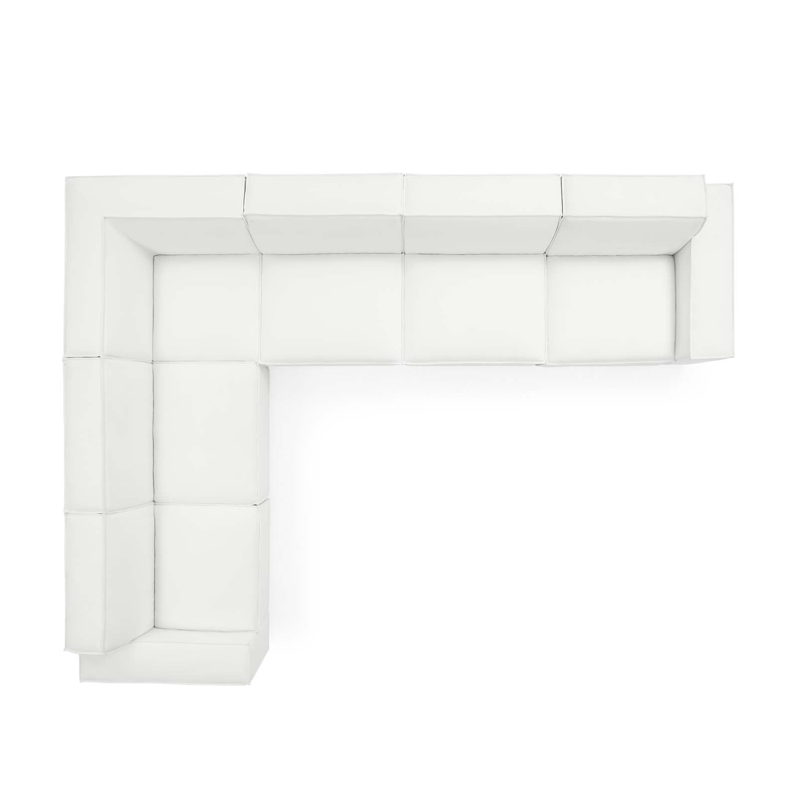 Modway Sectional Sofas - Restore 6-Piece Sectional Sofa White
