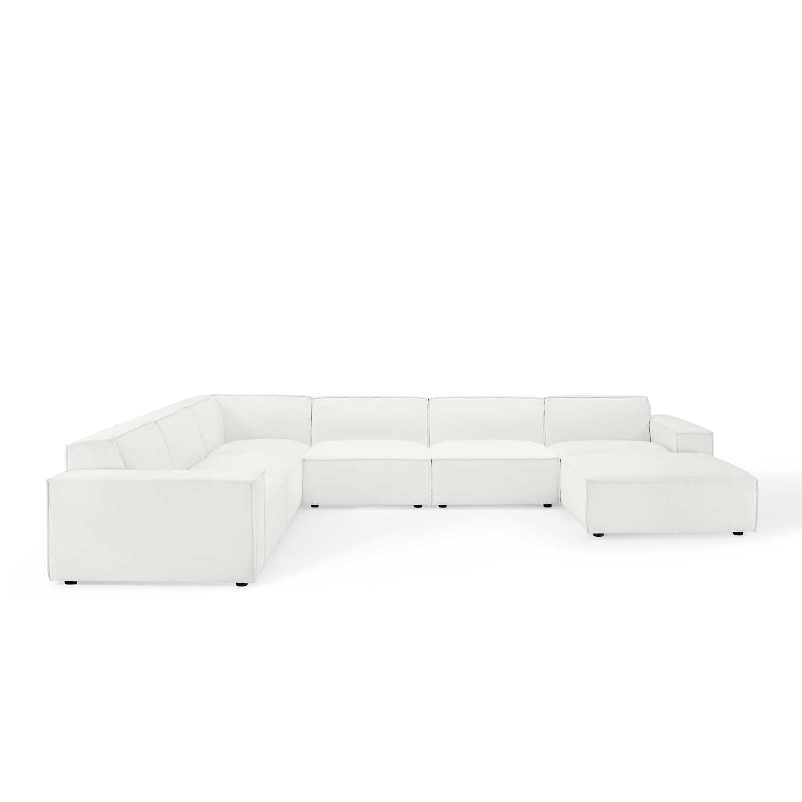 Modway Sectional Sofas - Restore 7-Piece Sectional Sofa White