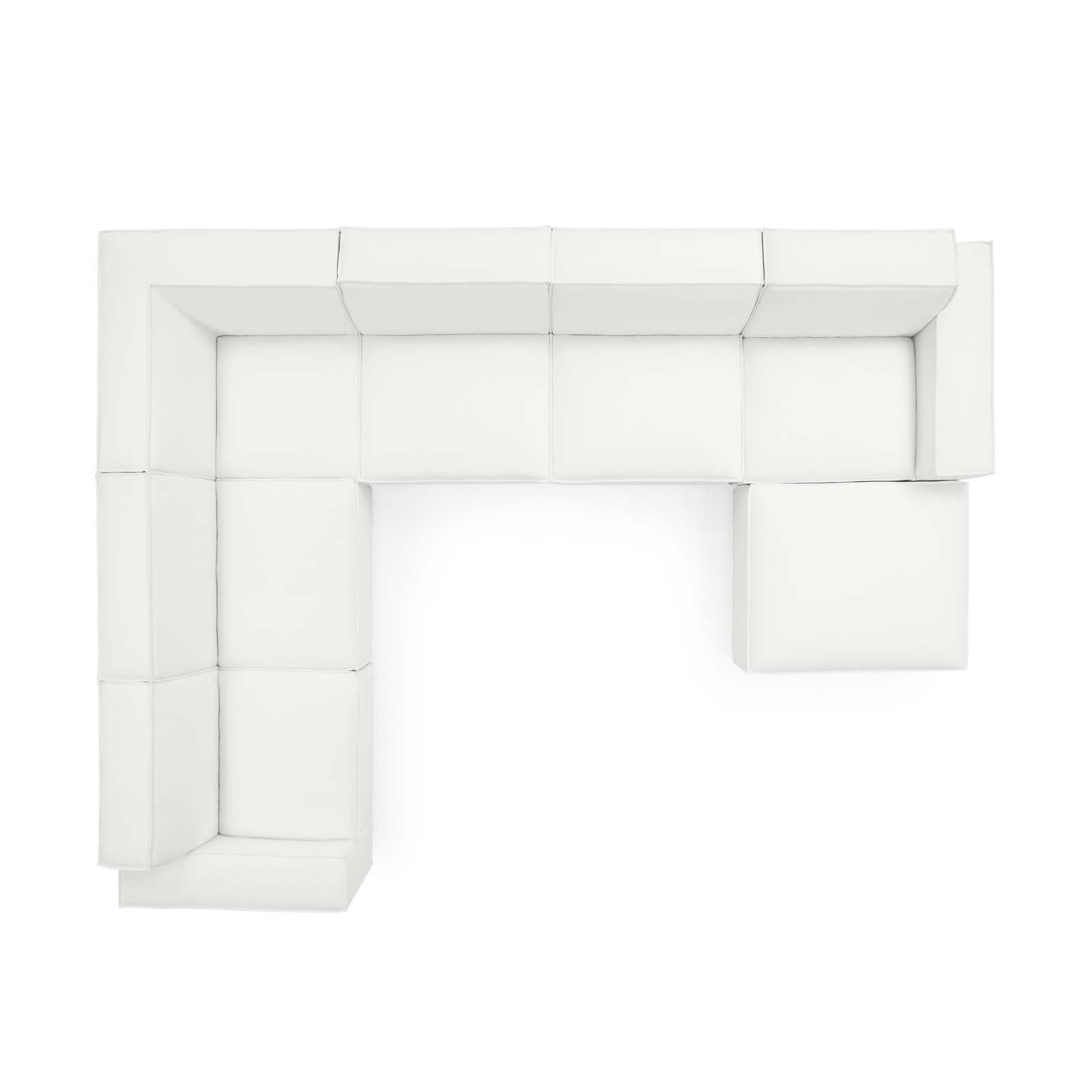 Modway Sectional Sofas - Restore 7-Piece Sectional Sofa White