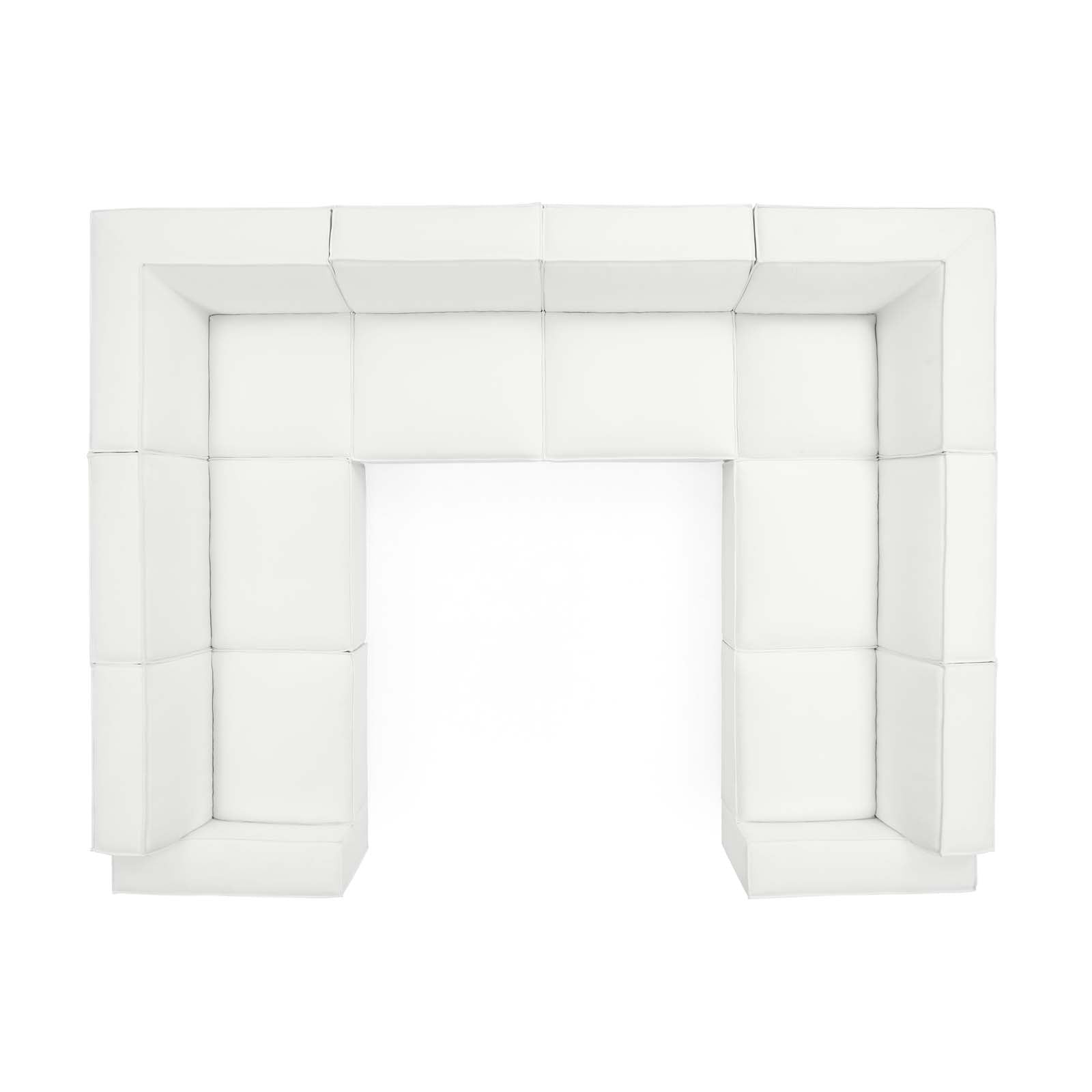 Modway Sectional Sofas - Restore 8-Piece Sectional Sofa White