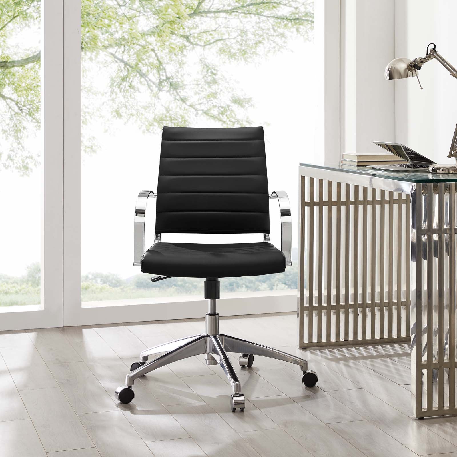 Modway Task Chairs - Jive-Mid-Back-Office-Chair-Black