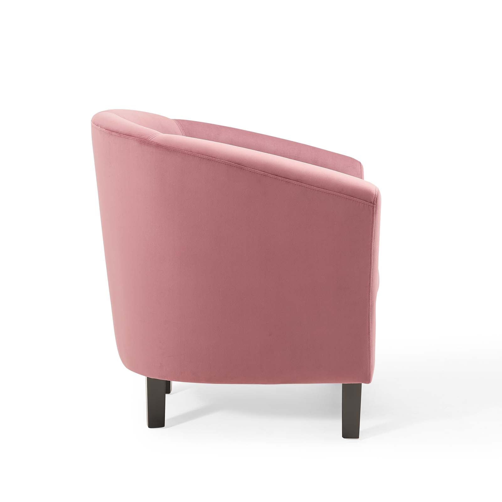 Modway Chairs - Prospect Performance Velvet Armchair Dusty Rose