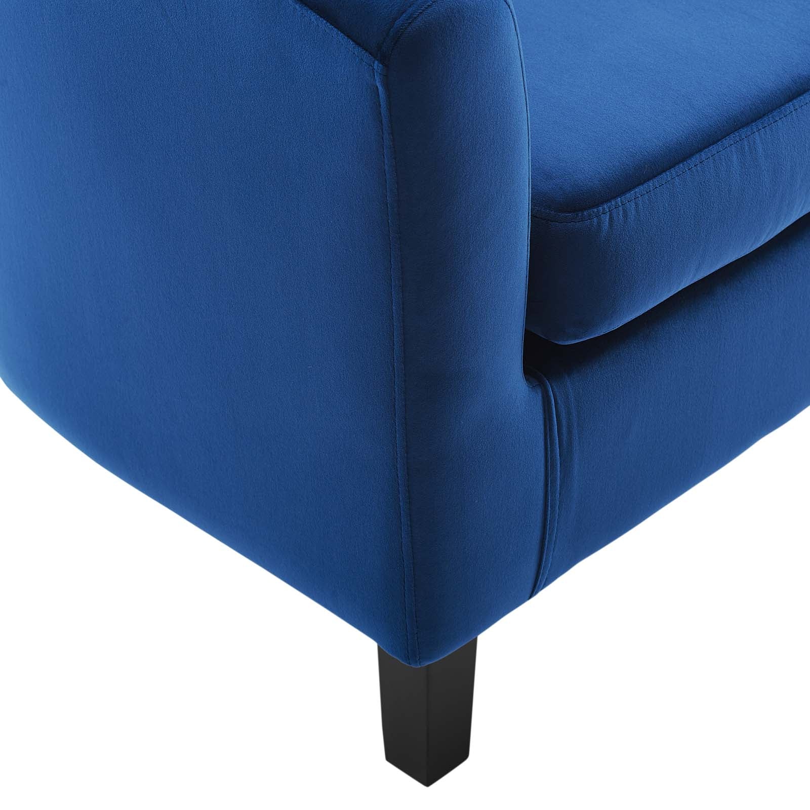 Modway Chairs - Prospect Performance Velvet Armchair Navy