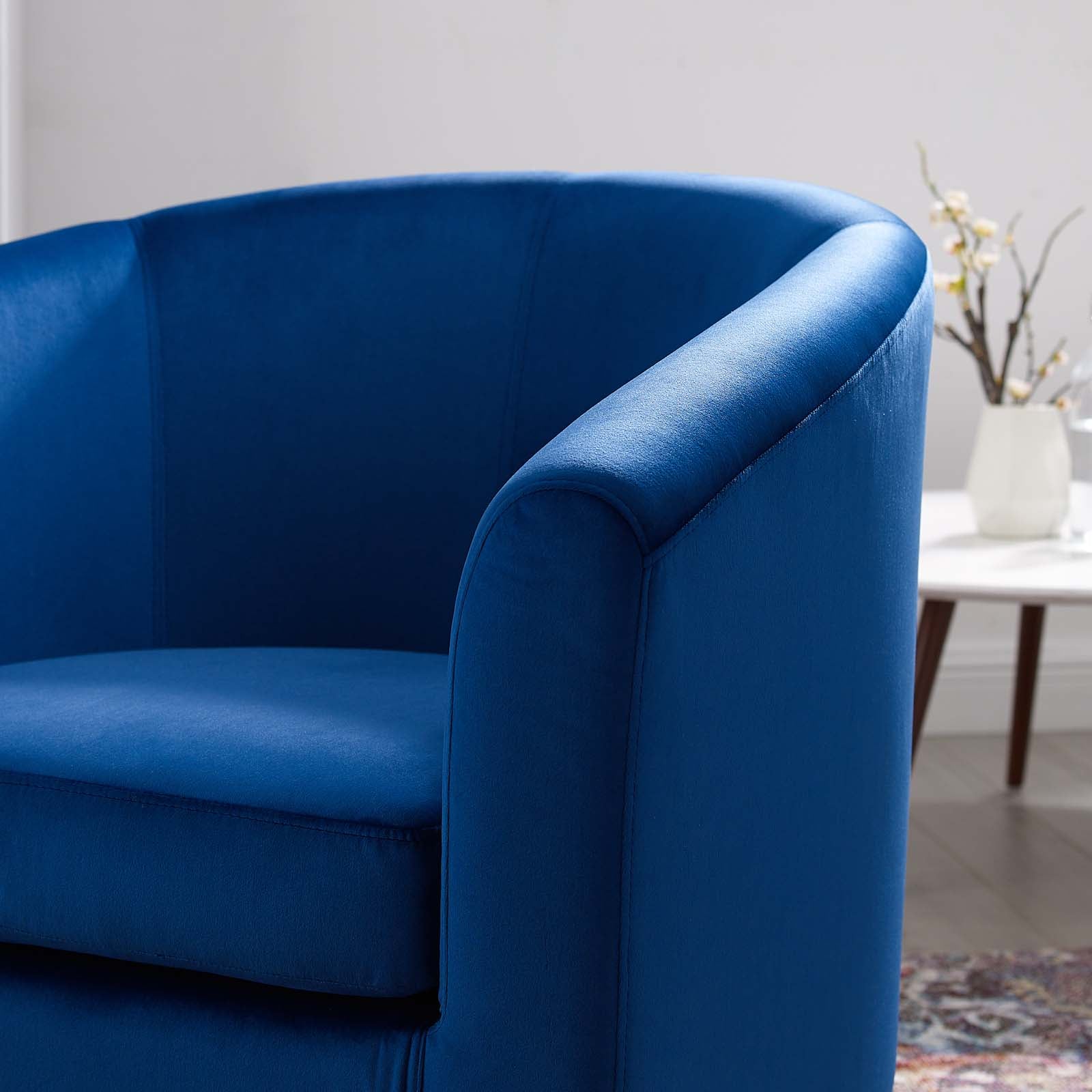 Modway Chairs - Prospect Performance Velvet Armchair Navy