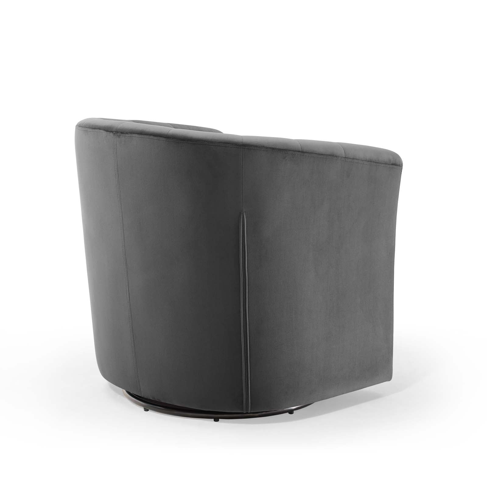 Modway Accent Chairs - Prospect Tufted Performance Velvet Swivel Armchair Charcoal