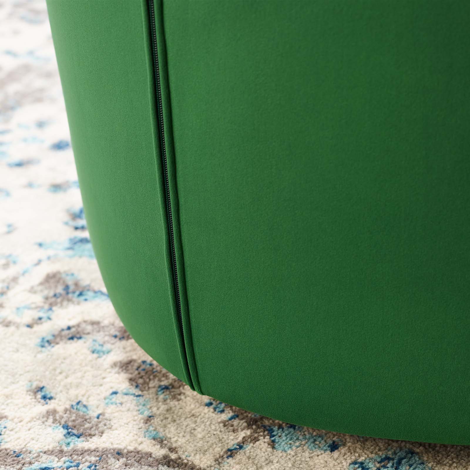 Modway Chairs - Prospect Tufted Performance Velvet Swivel Armchair Emerald