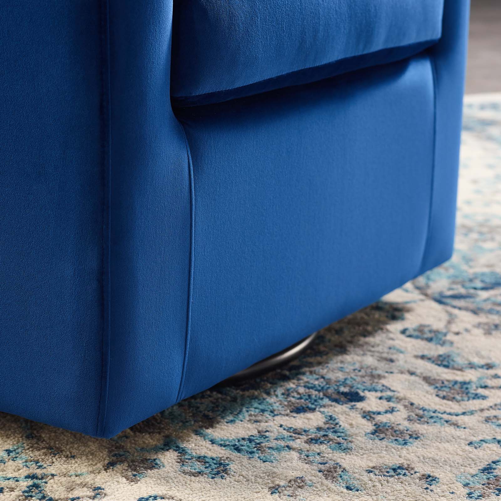Modway Accent Chairs - Prospect Tufted Performance Velvet Swivel Armchair Navy