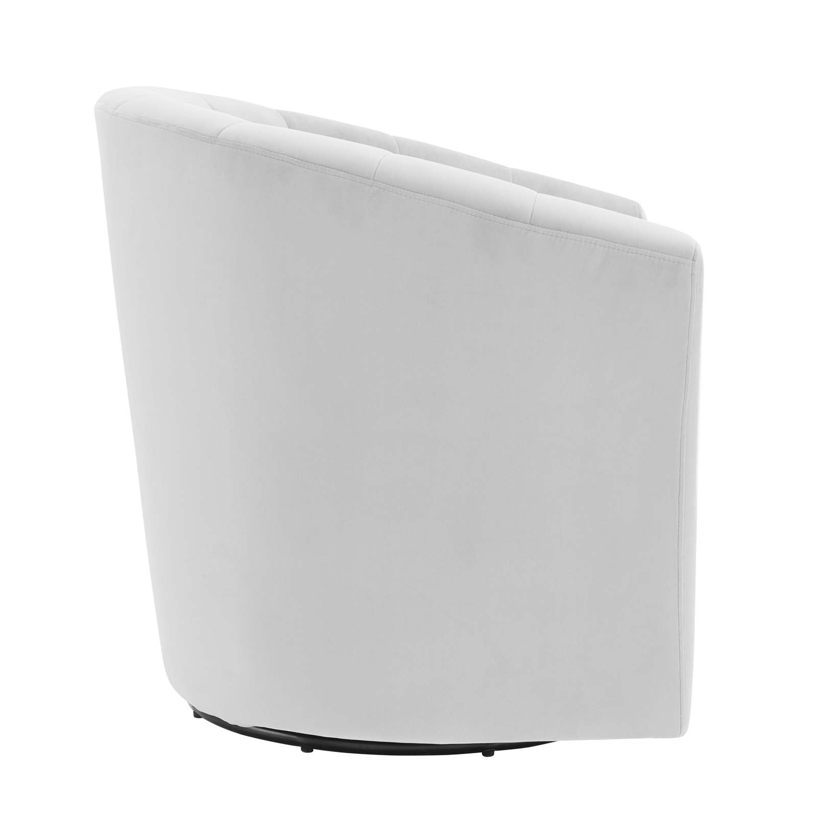 Modway Accent Chairs - Prospect Performance Velvet Swivel Armchair Light Gray