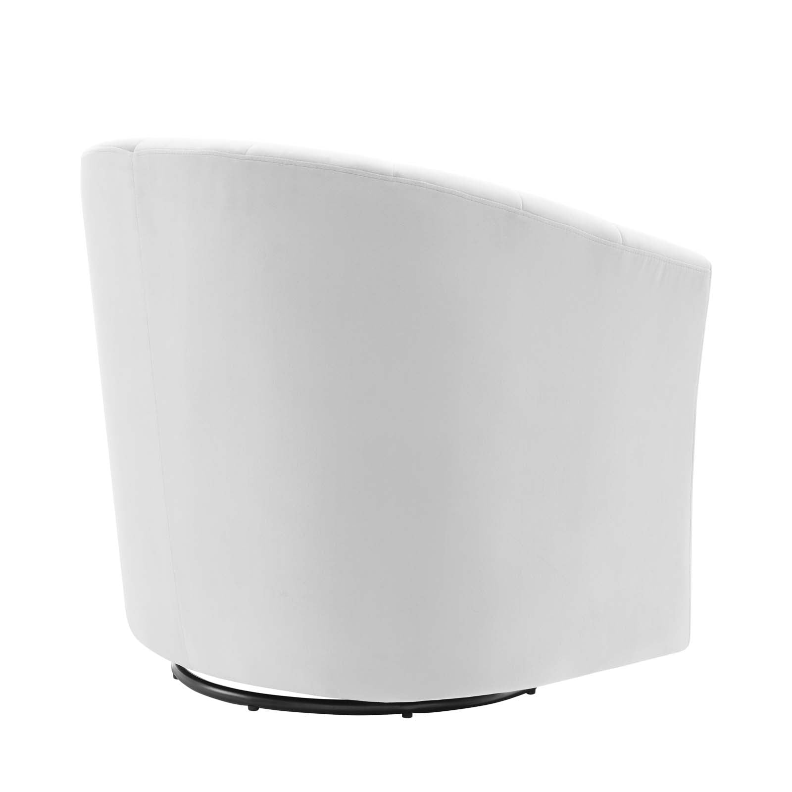 Modway Accent Chairs - Prospect Performance Velvet Swivel Armchair Light Gray