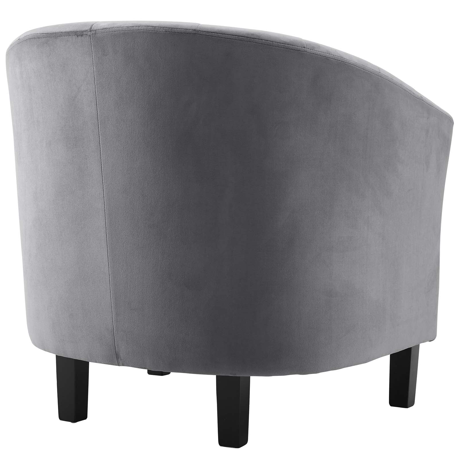 Modway Living Room Sets - Prospect Channel Tufted 3 Piece Performance Velvet Set Gray