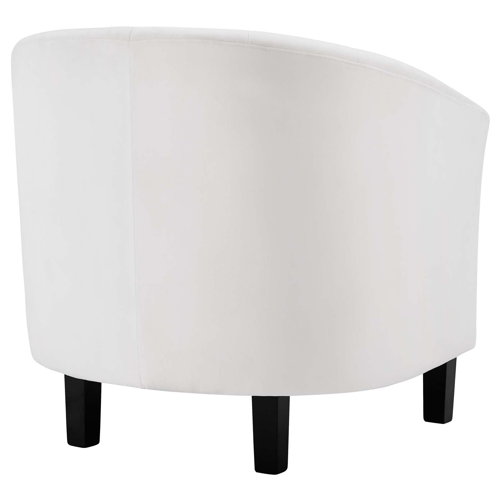 Modway Accent Chairs - Prospect Channel Tufted Performance Velvet Armchair Set of 2 White