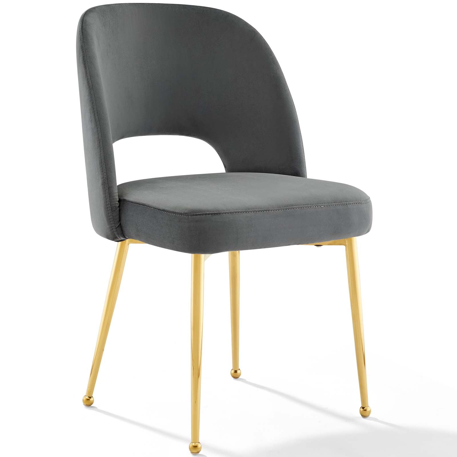 Modway Dining Chairs - Rouse Dining Room Side Chair Charcoal (Set of 2)