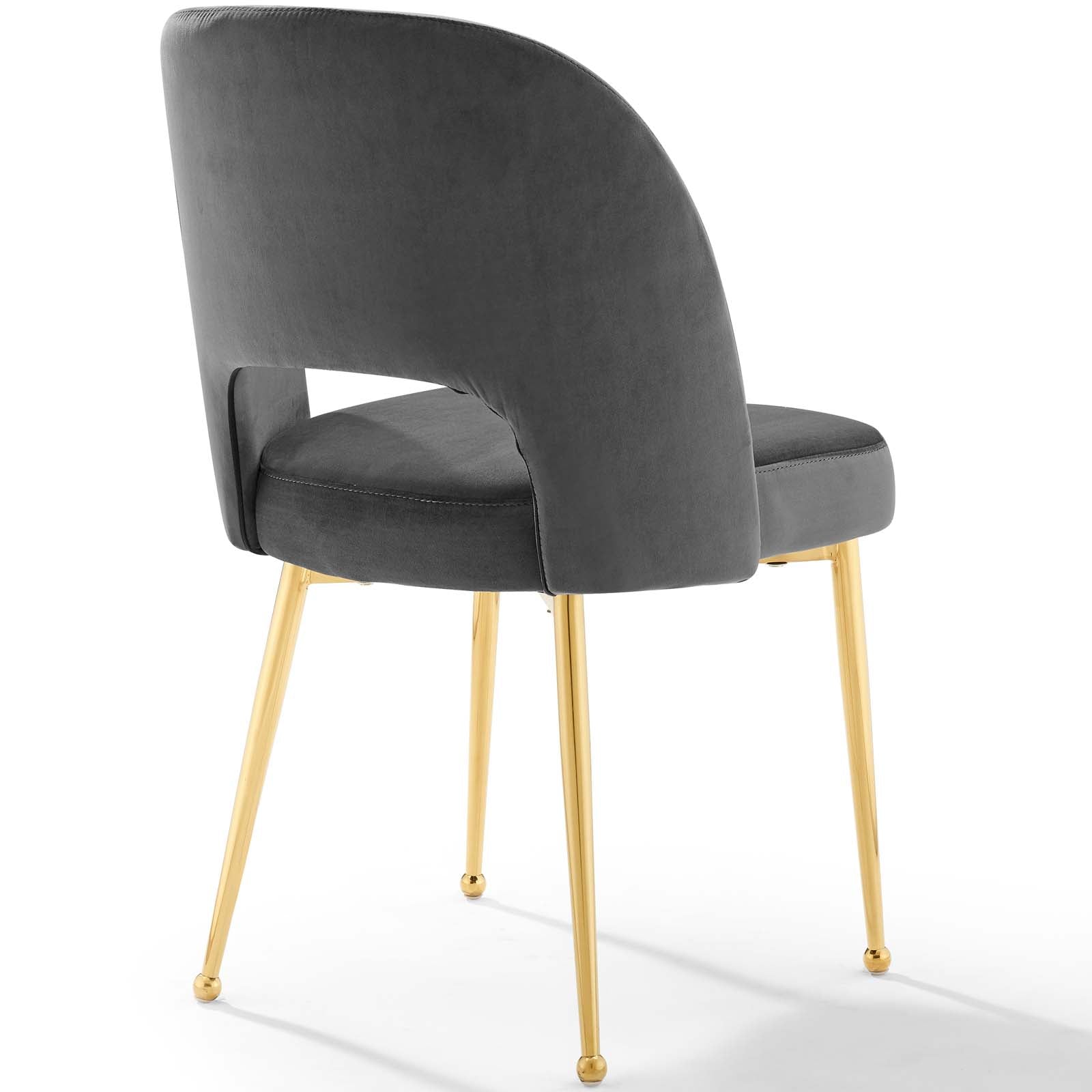 Modway Dining Chairs - Rouse Dining Room Side Chair Charcoal (Set of 2)