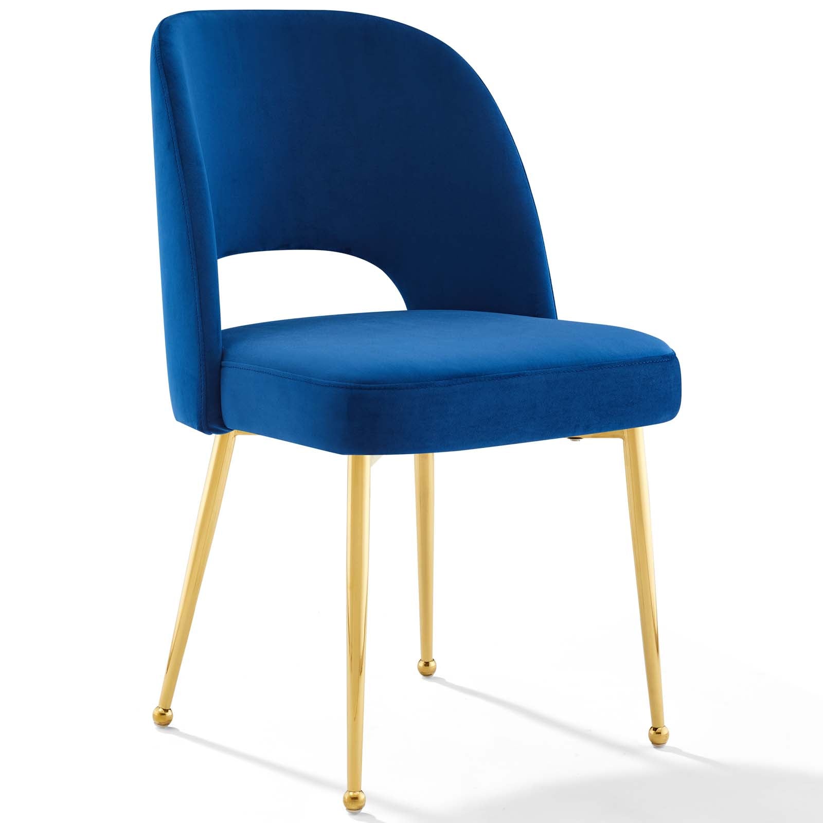Modway Dining Chairs - Rouse Dining Room Side Chair Set of 2 Navy