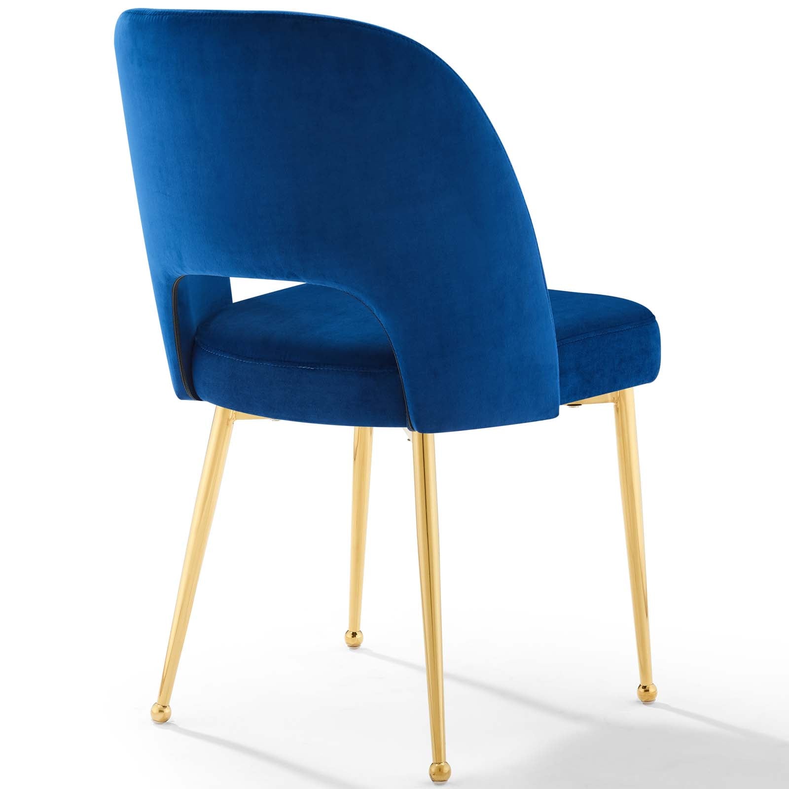 Modway Dining Chairs - Rouse Dining Room Side Chair Set of 2 Navy