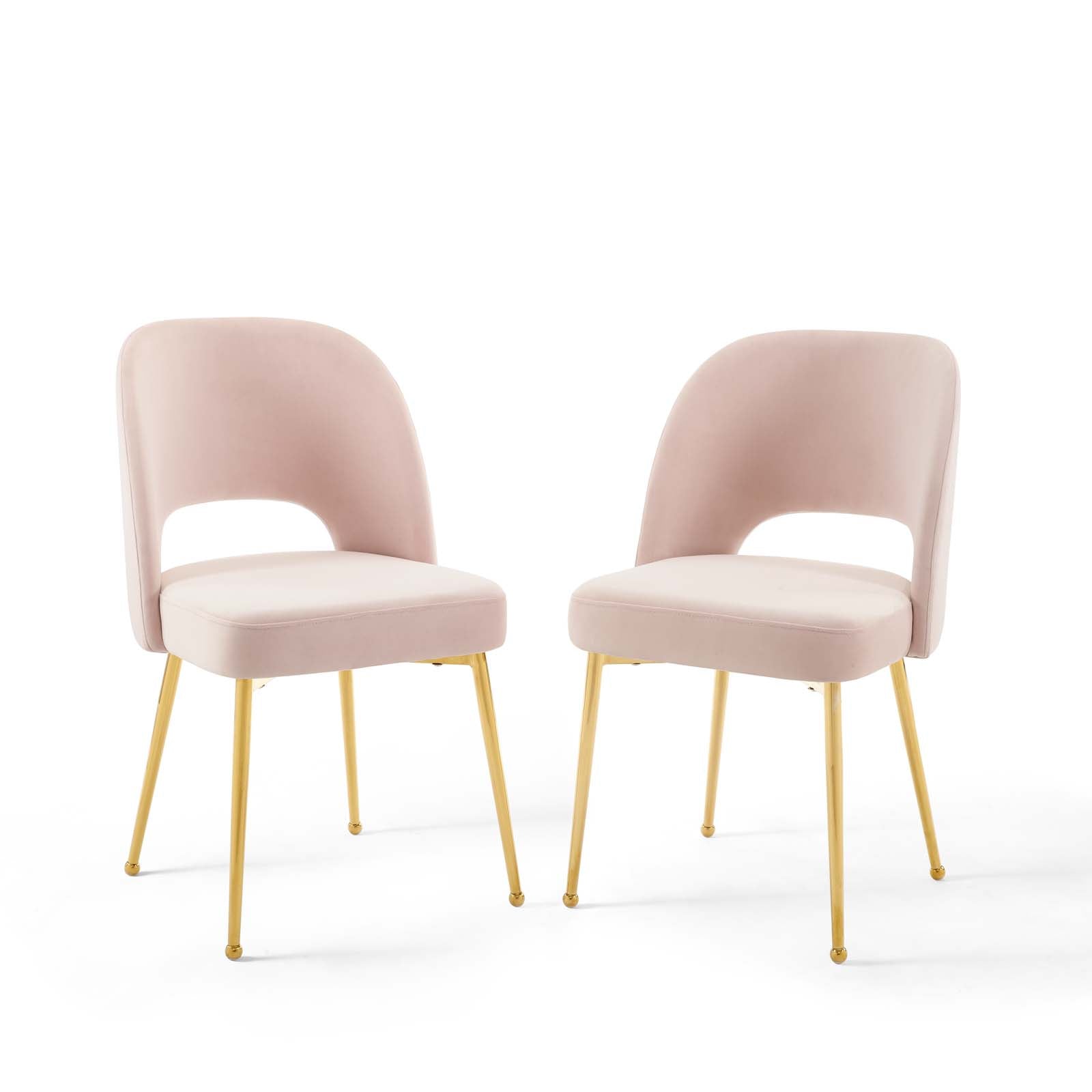 Modway Dining Chairs - Rouse Dining Room Side Chair ( Set of 2 ) Pink
