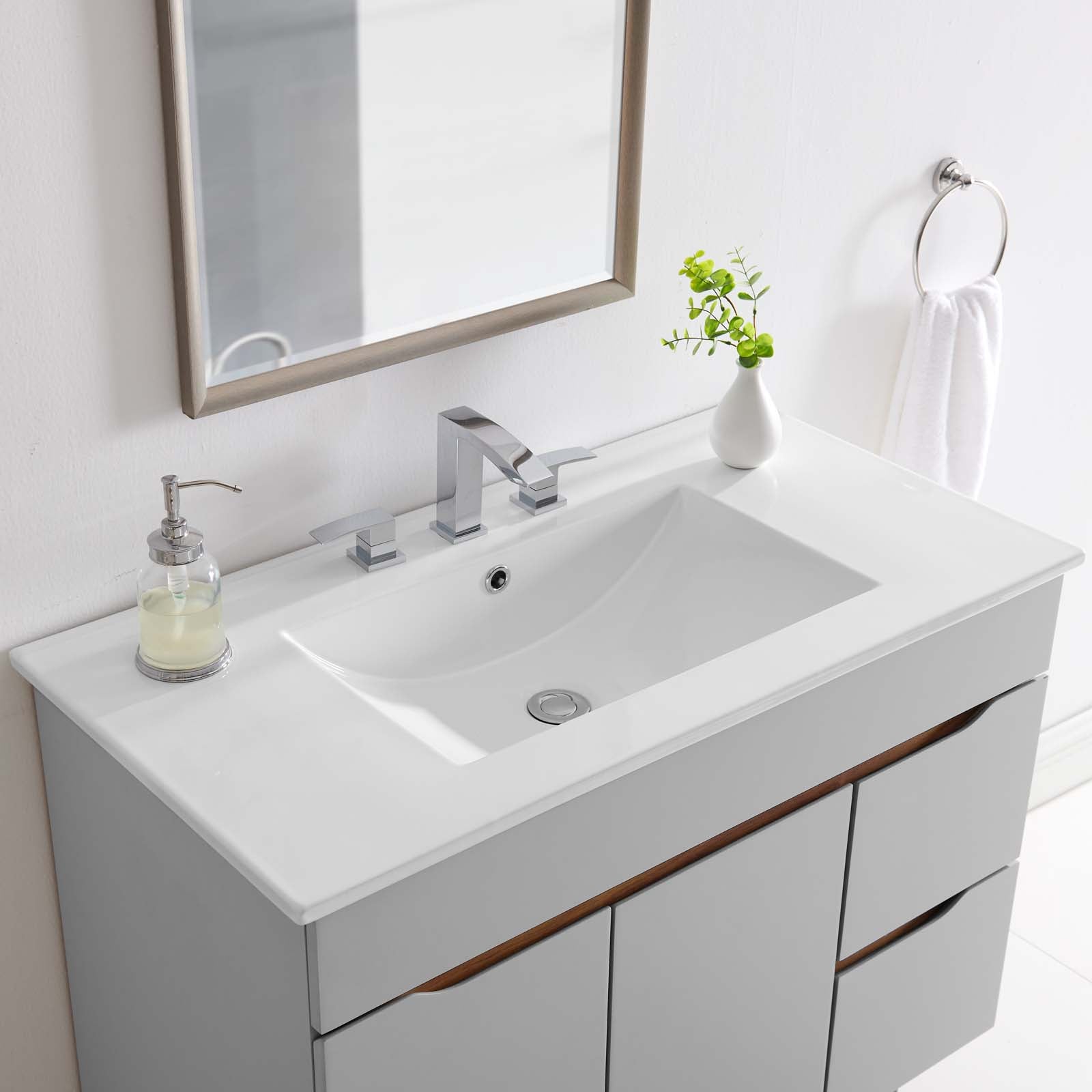 Modway Bathroom Vanity - Cayman 36" Bathroom Sink White