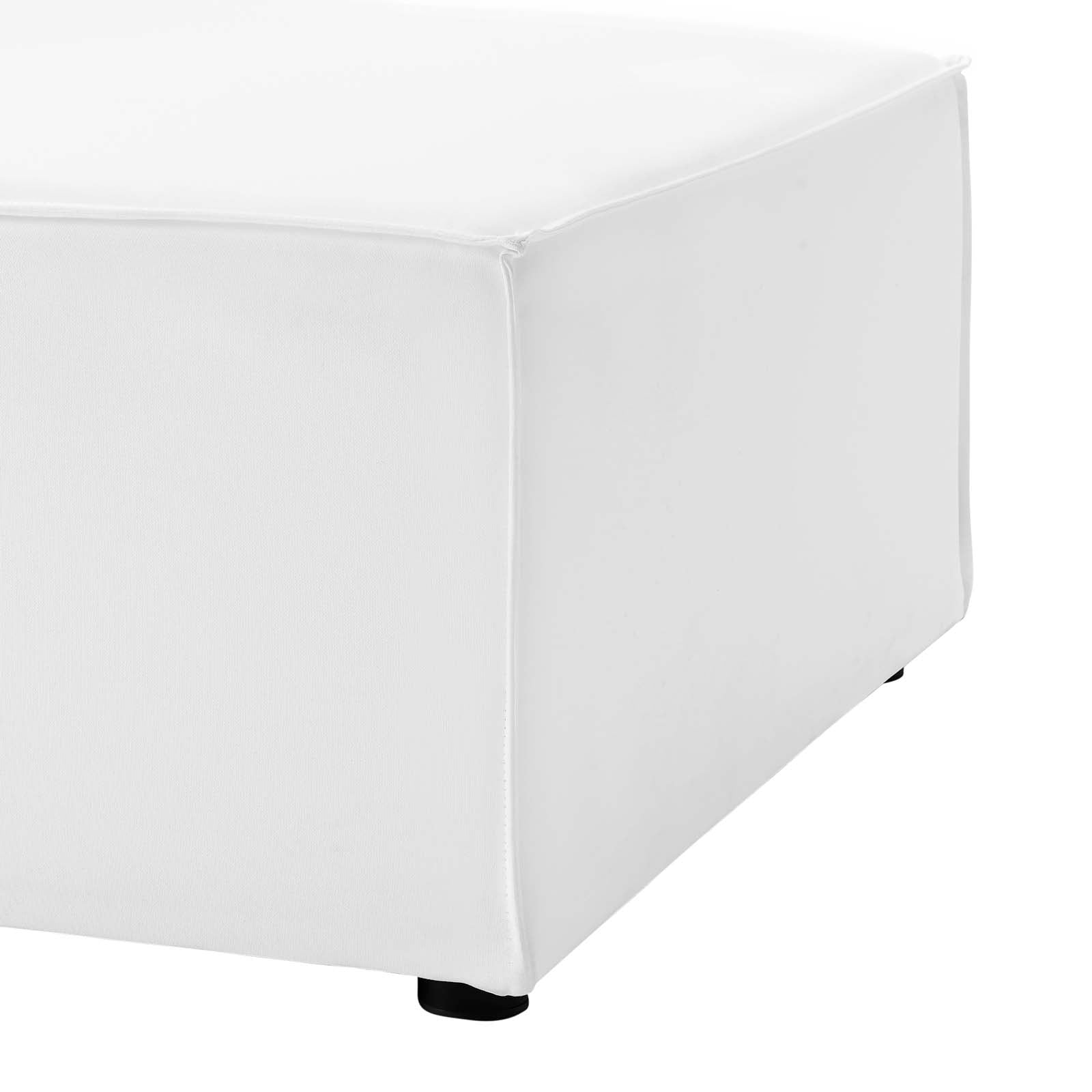 Modway Outdoor Chairs - Saybrook Outdoor Patio Upholstered Sectional Sofa Armless Chair White