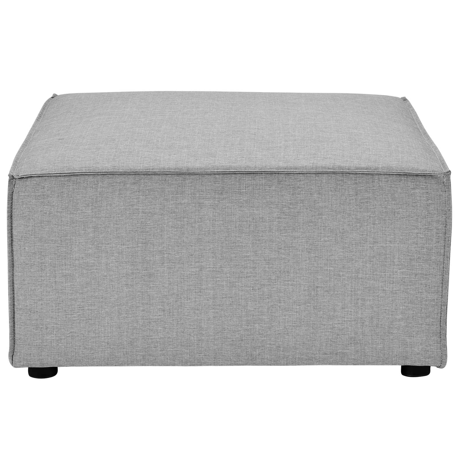 Modway Outdoor Stools & Benches - Saybrook Outdoor Patio Upholstered Sectional Sofa Ottoman Gray